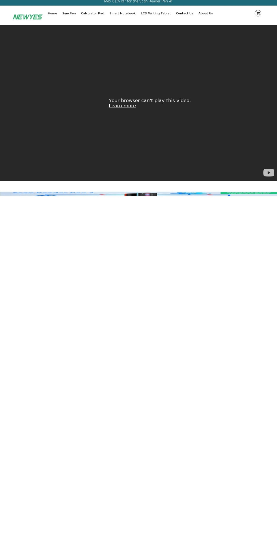 newyes.com shopify website screenshot