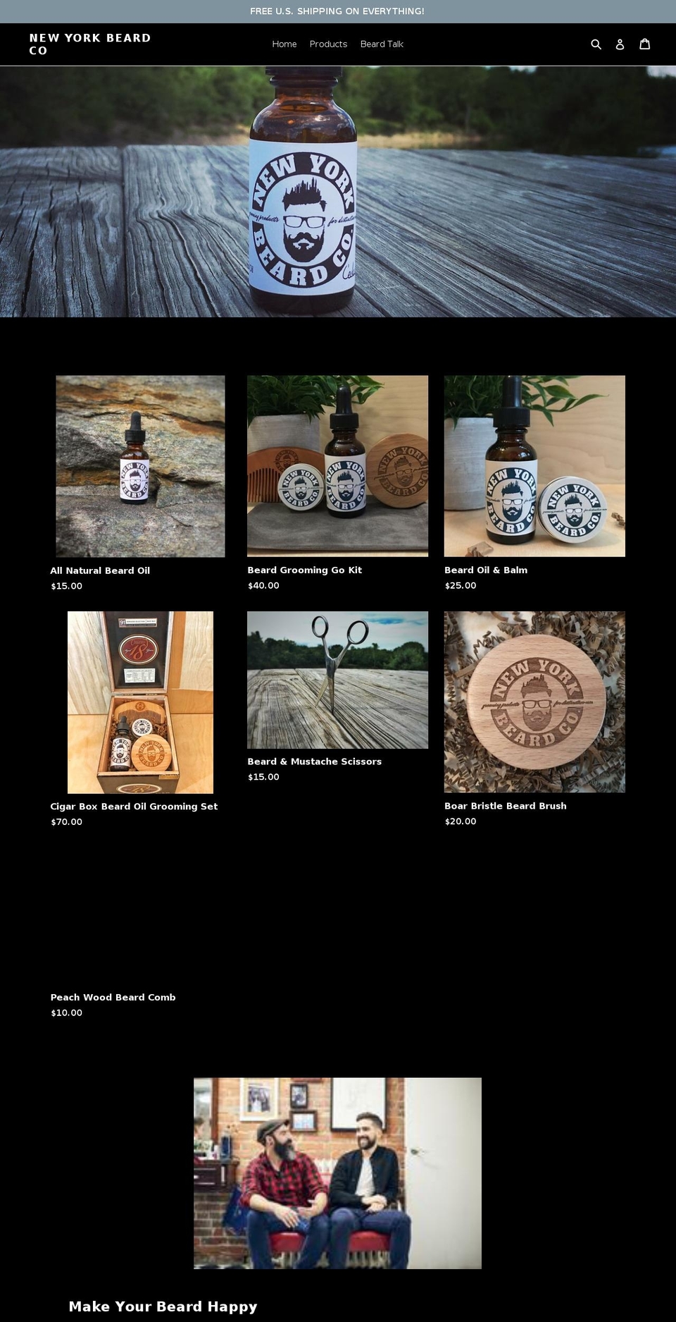 newyorkbeardco.com — Shopify storefront screenshot