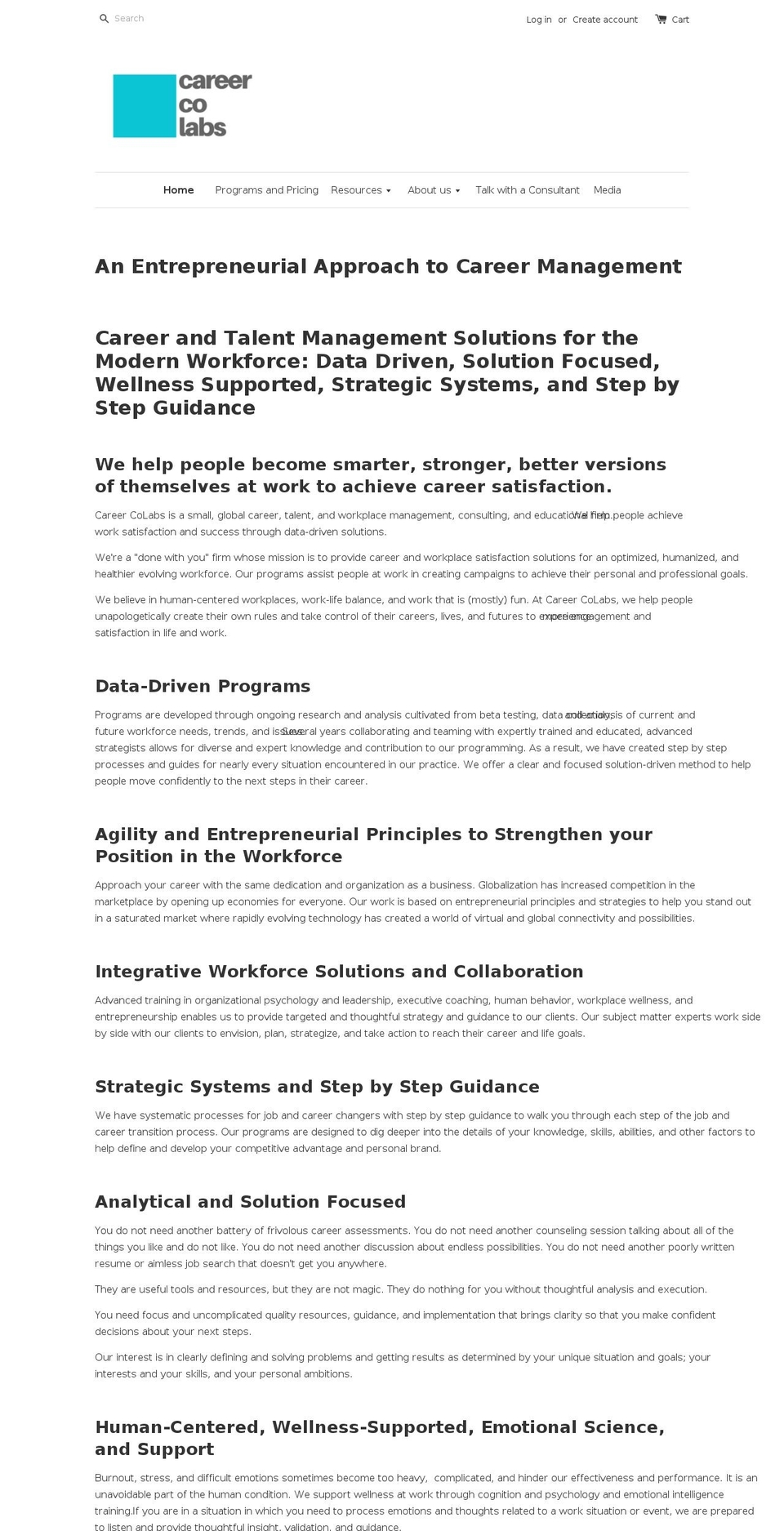 newyorkcareercounseling.com — Shopify storefront screenshot