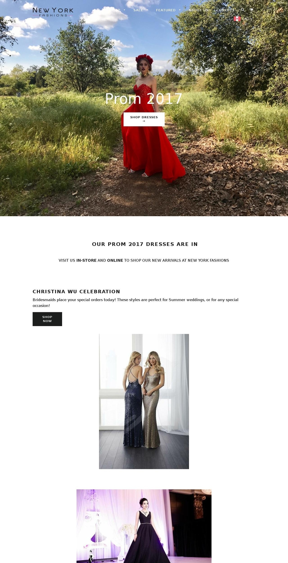 newyorkfashions.ca shopify website screenshot