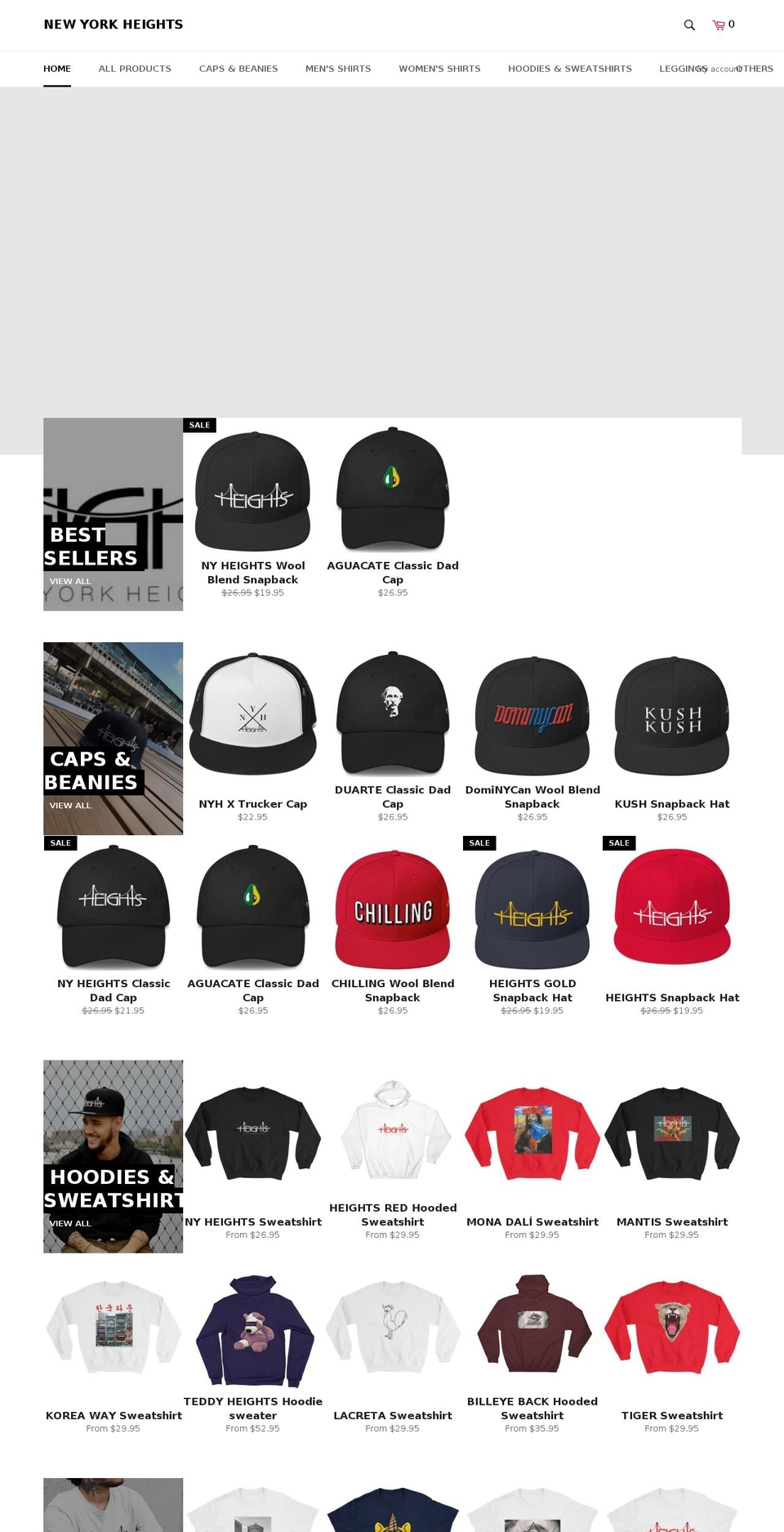newyorkheights.com — Shopify storefront screenshot