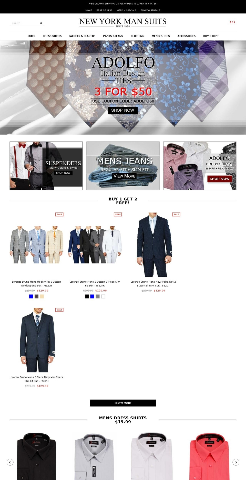 Made With ❤ By Minion Made Shopify theme site example newyorkmansuits.com