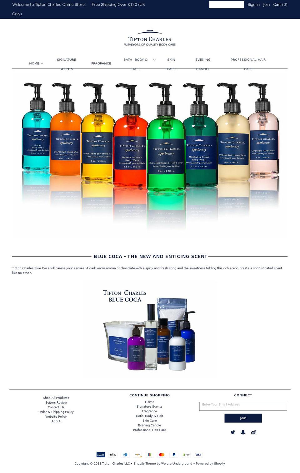 Tipton Charles by YB Shopify theme site example newyorksoap.com