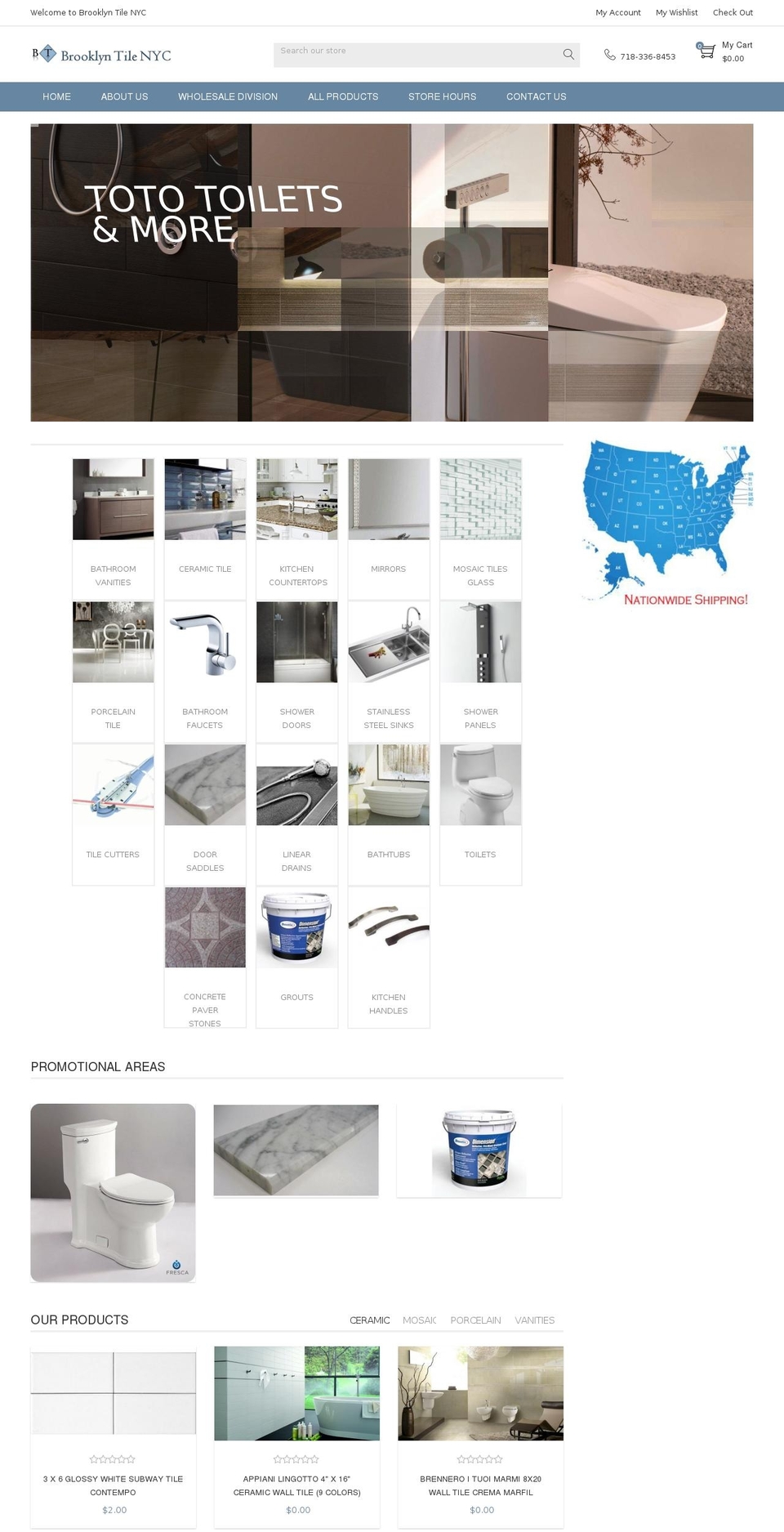 Made With ❤ By Minion Made Shopify theme site example newyorktilestore.com