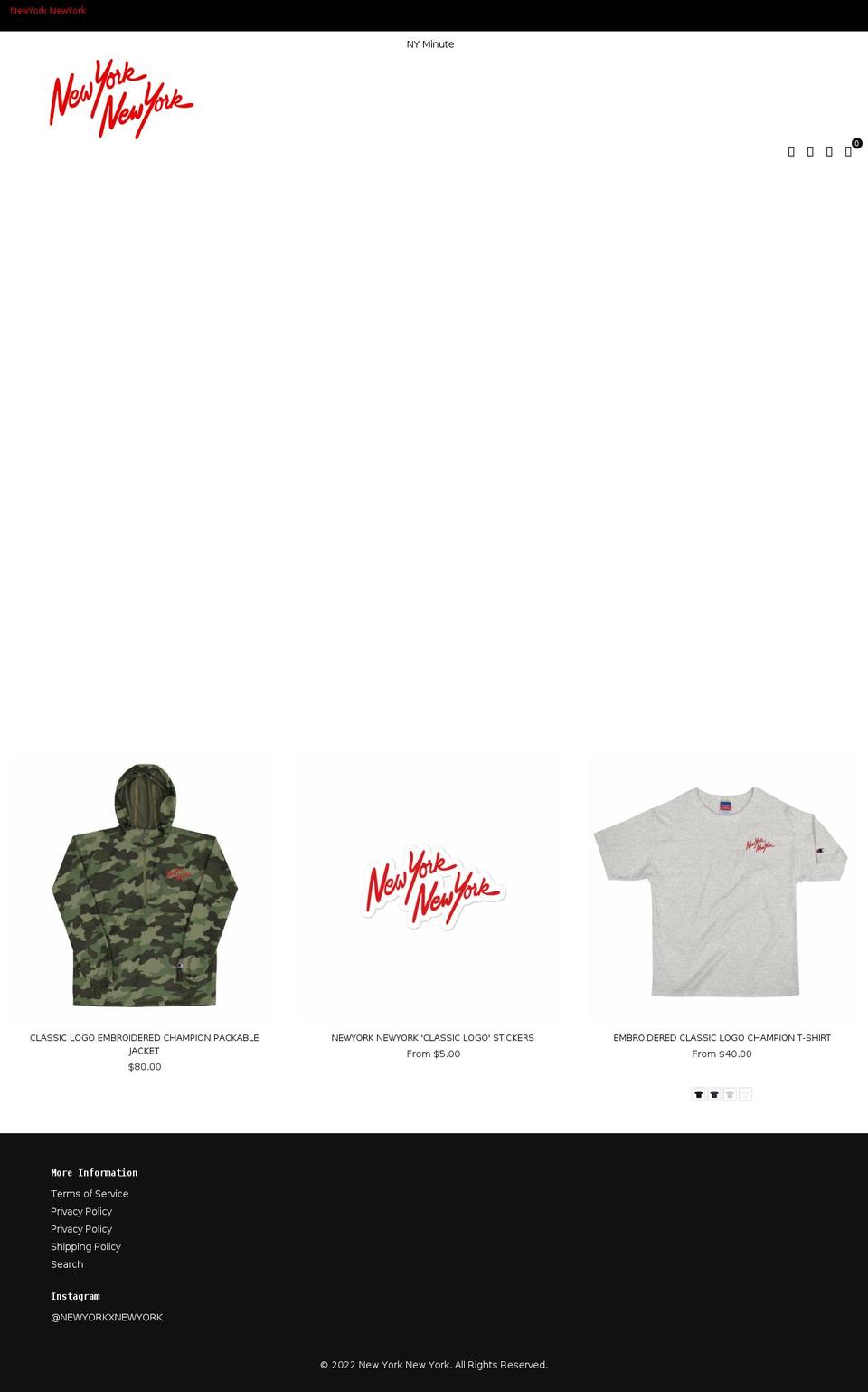 newyorkxnewyork.com shopify website screenshot