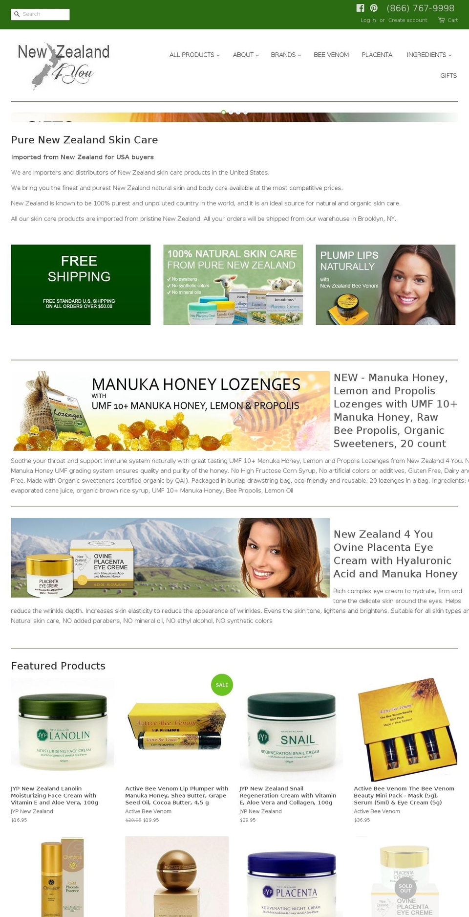 newzealand4you.com shopify website screenshot