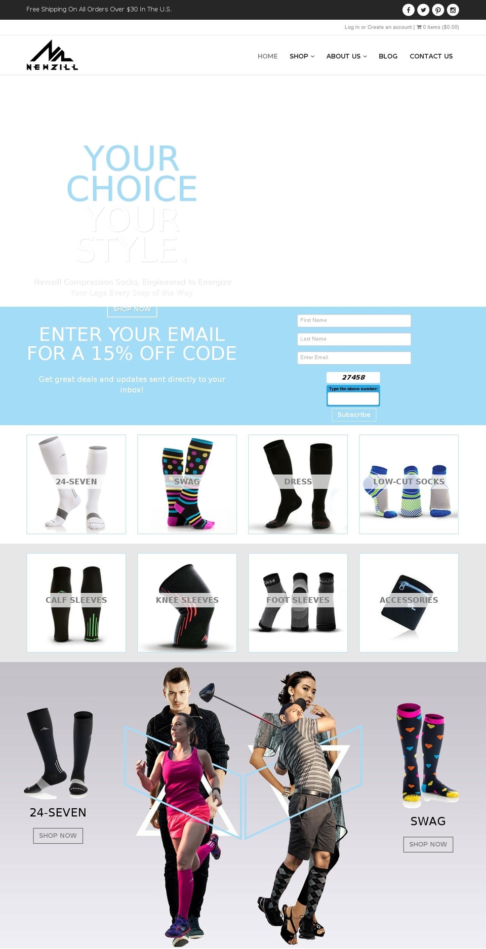 newzill.com shopify website screenshot