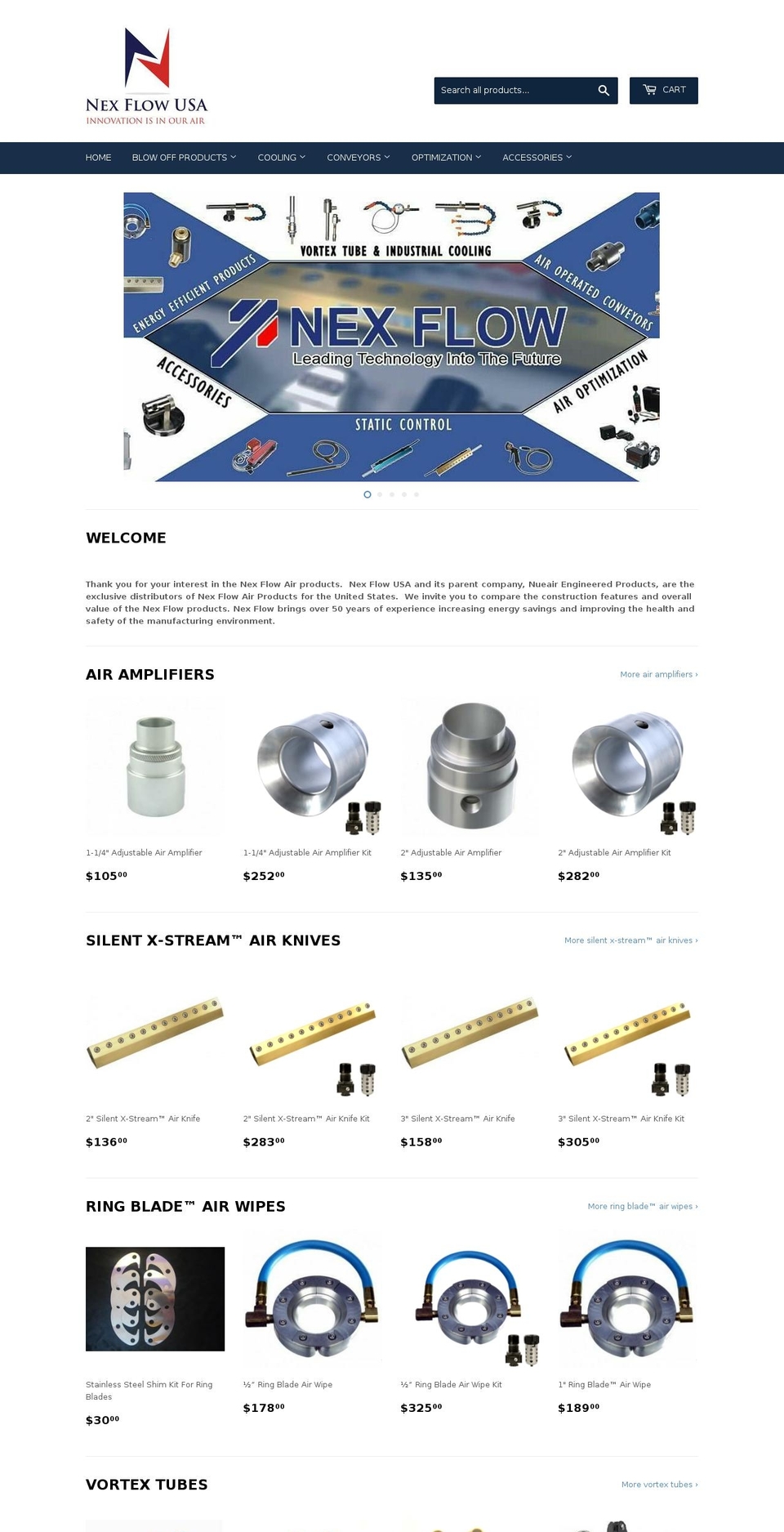 nexflowusa.com — Shopify storefront screenshot