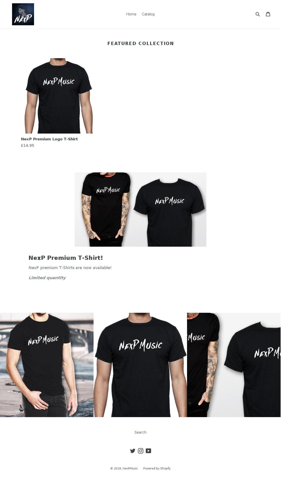 nexpmusic.com — Shopify storefront screenshot