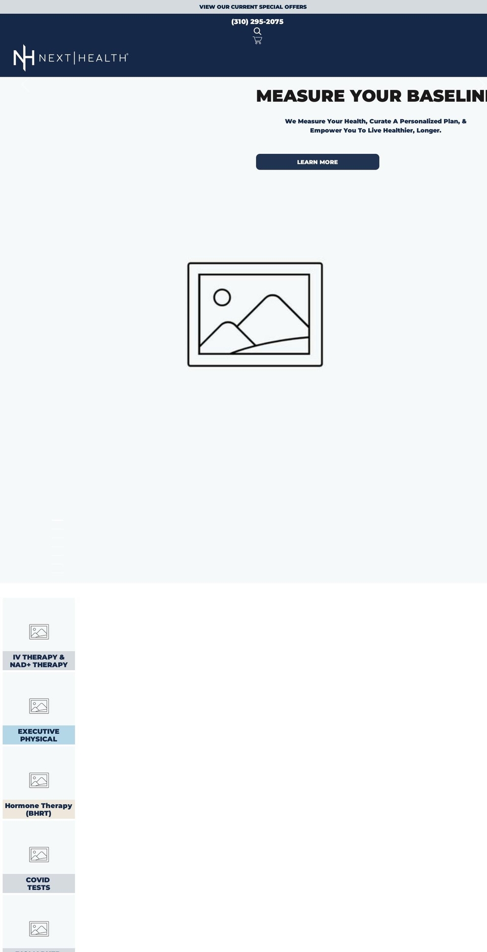 next-health.com shopify website screenshot