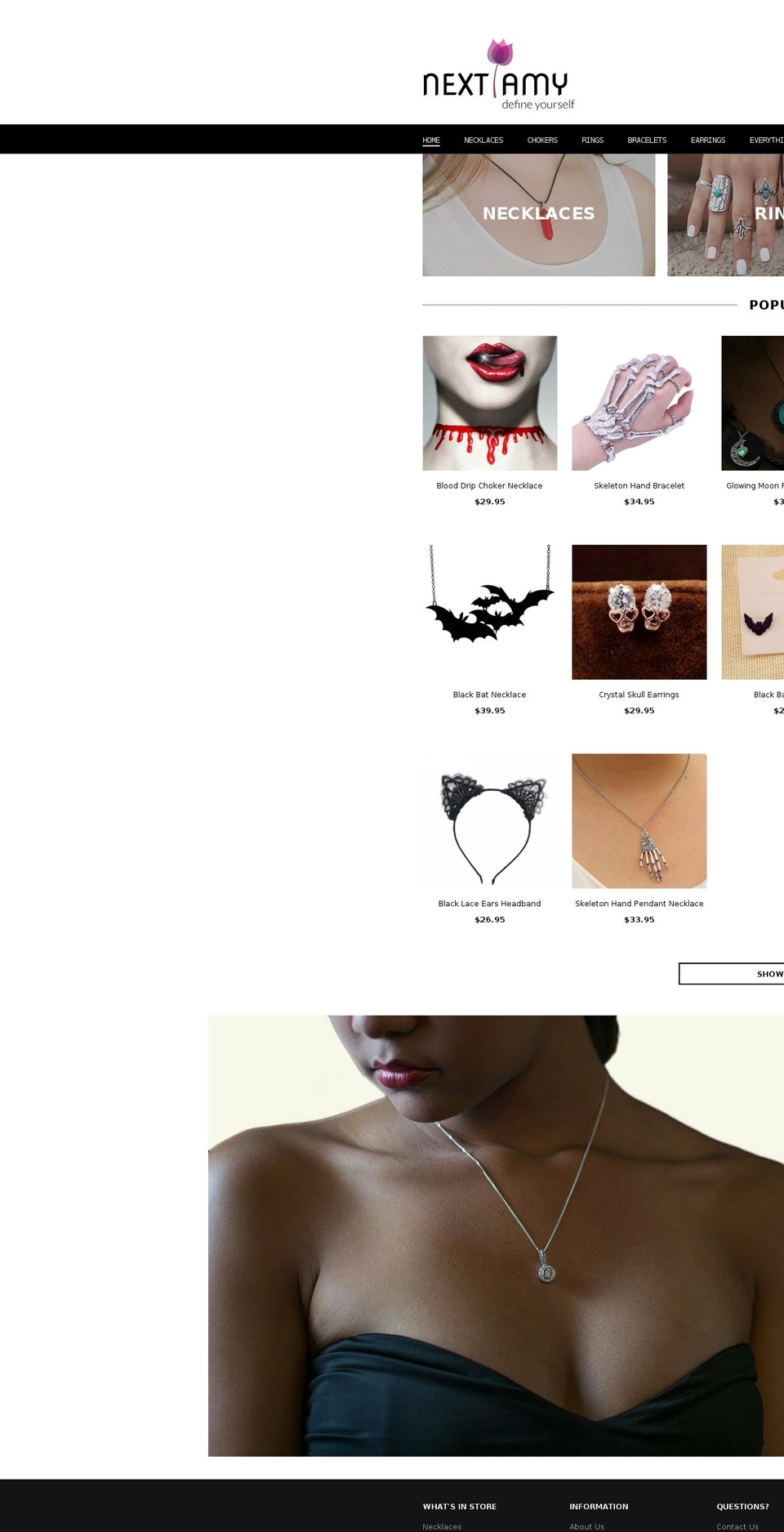 nextamy.com — Shopify storefront screenshot