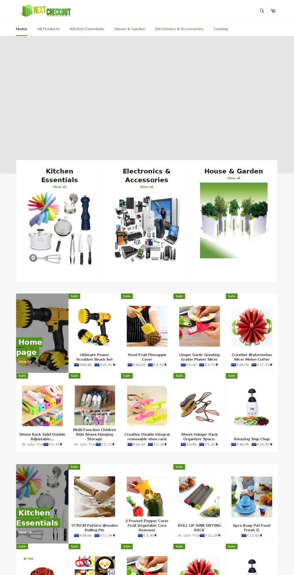 nextcheckout.com — Shopify storefront screenshot