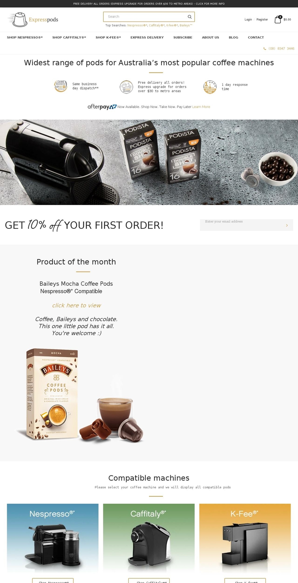 nextdaypods.com — Shopify storefront screenshot
