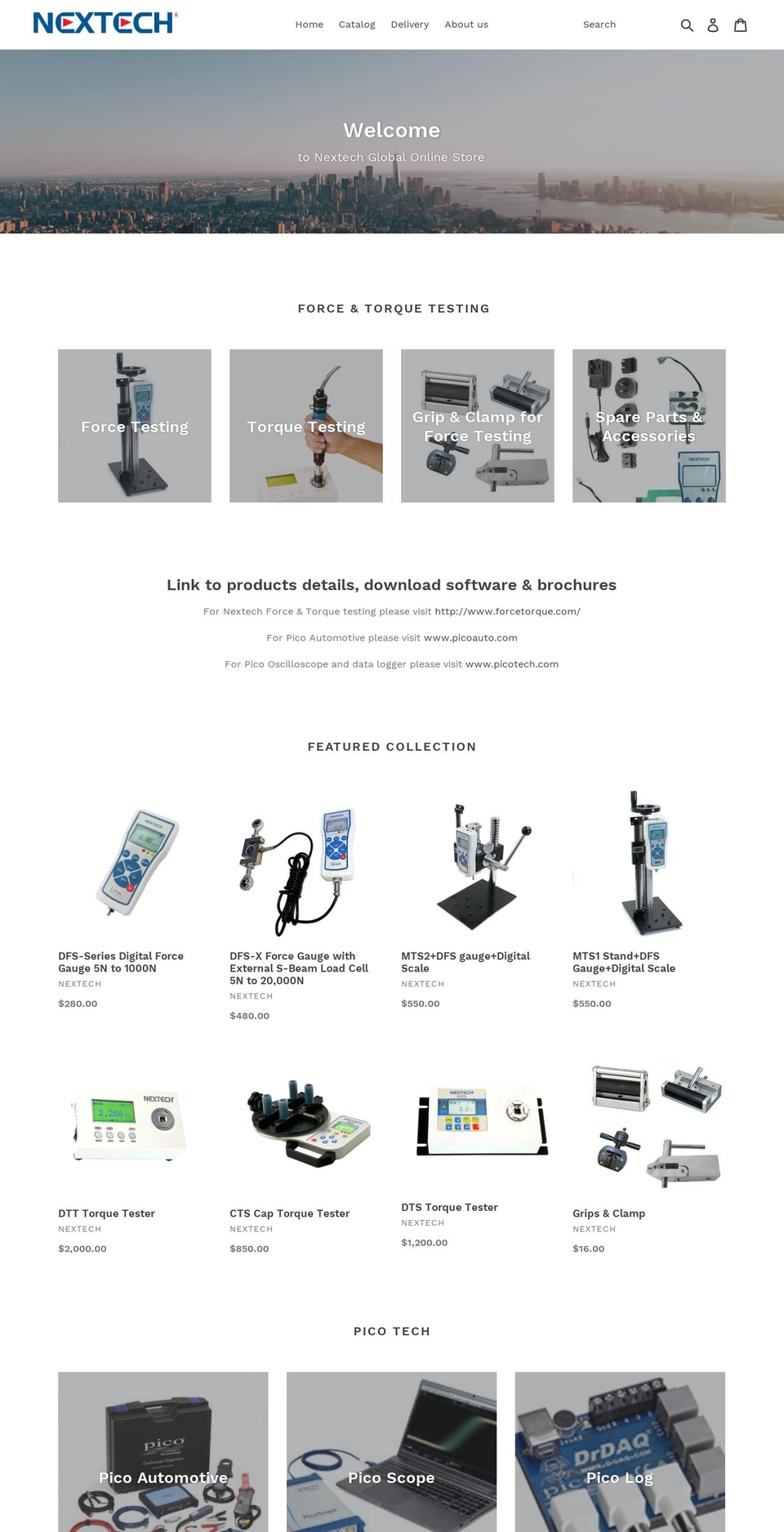 nextechsales.com shopify website screenshot