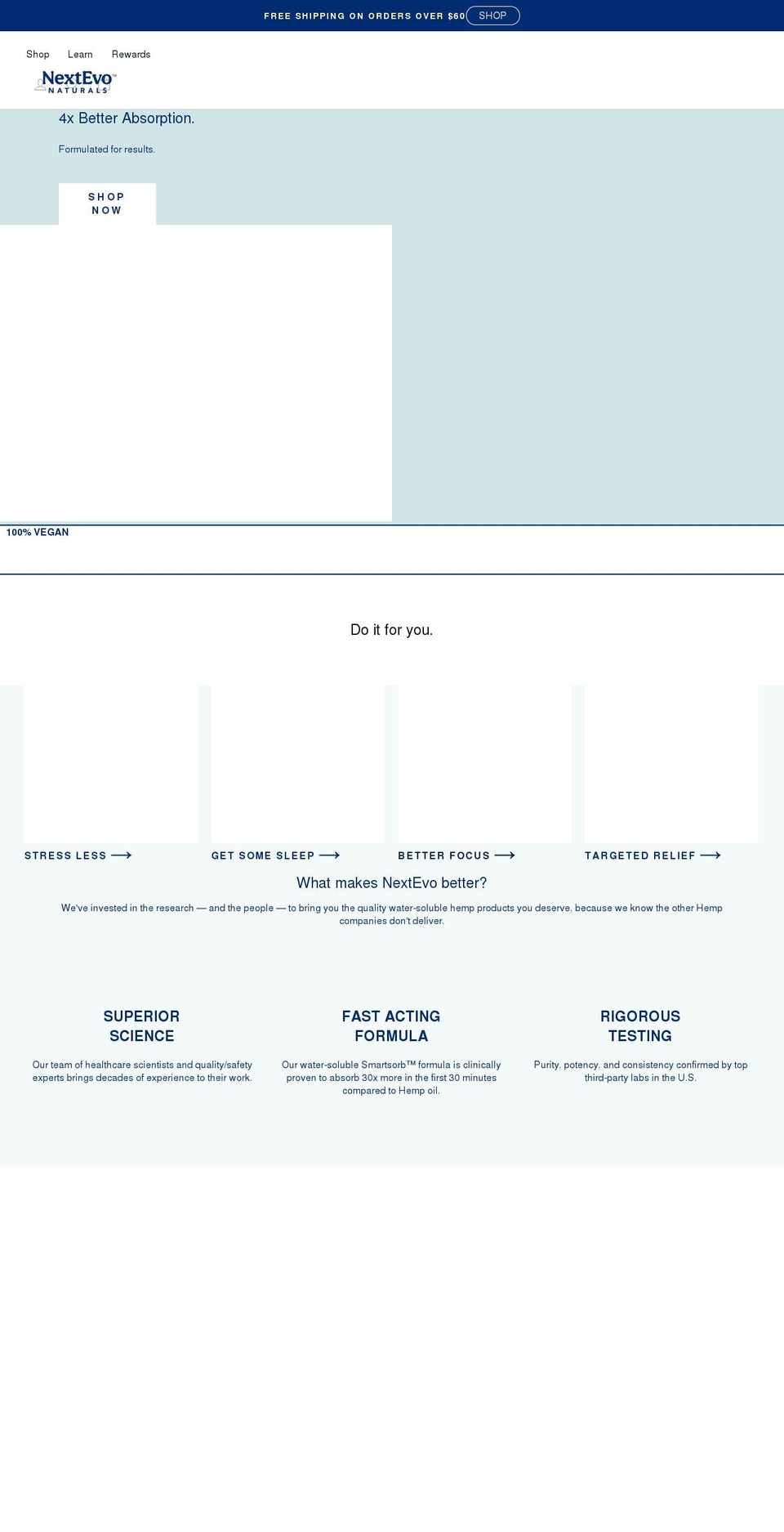 nextevonaturals.com shopify website screenshot