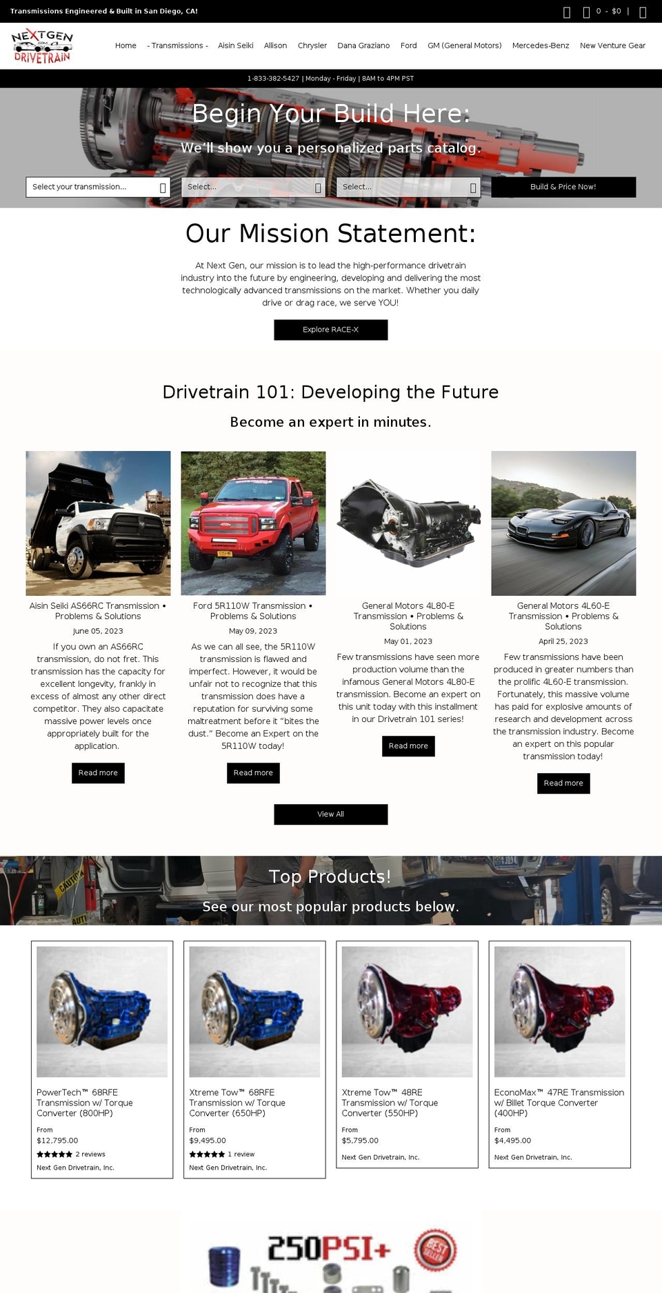 nextgendiesel.com shopify website screenshot
