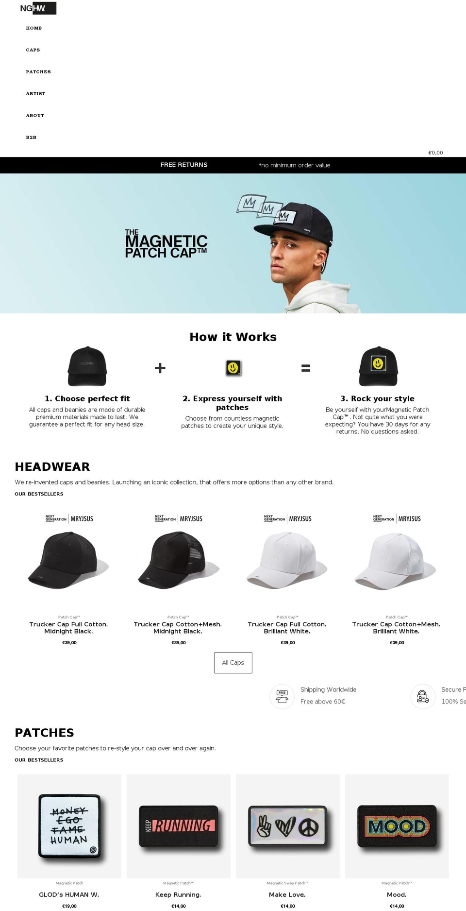 nextgenerationheadwear.com shopify website screenshot