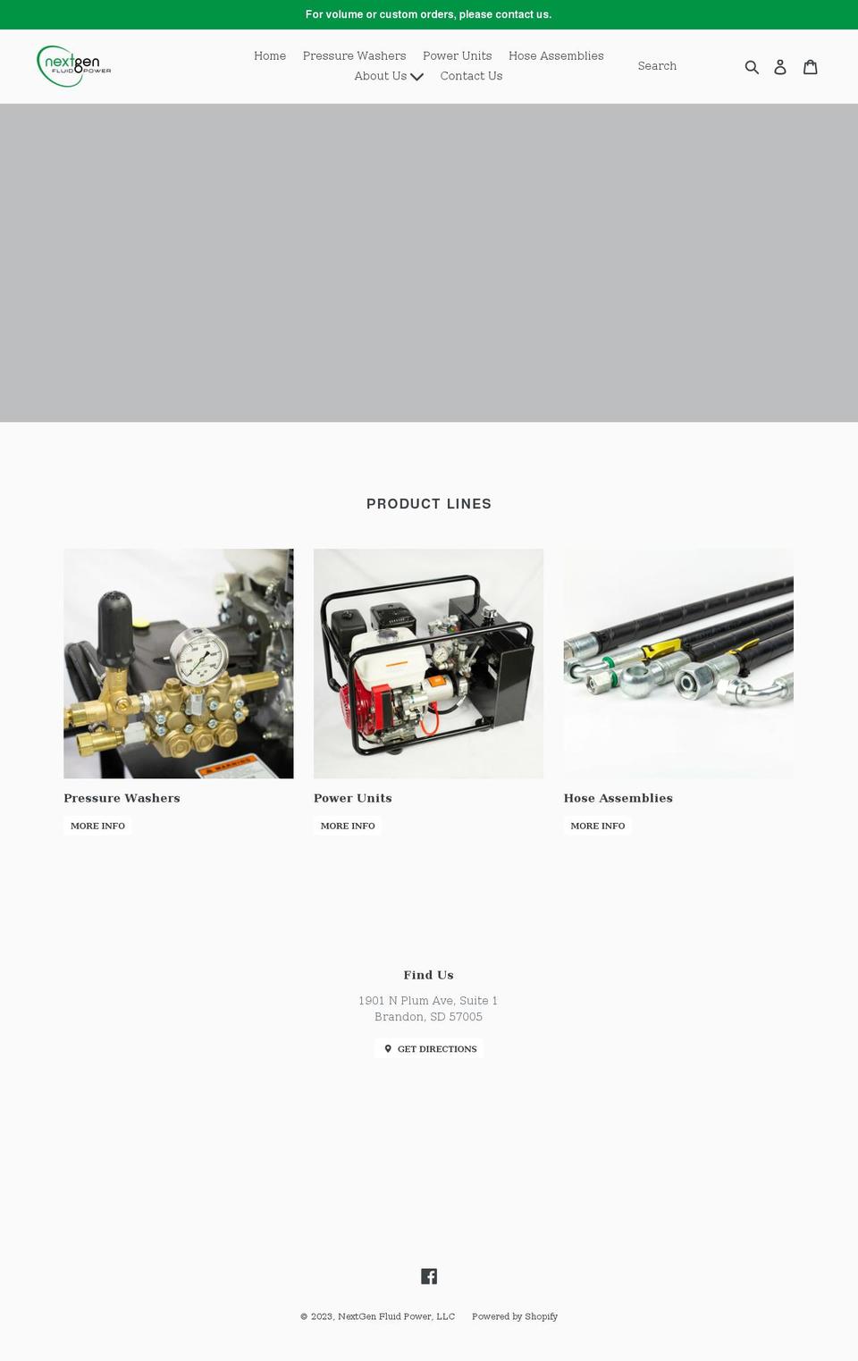 nextgenfluidpower.com shopify website screenshot