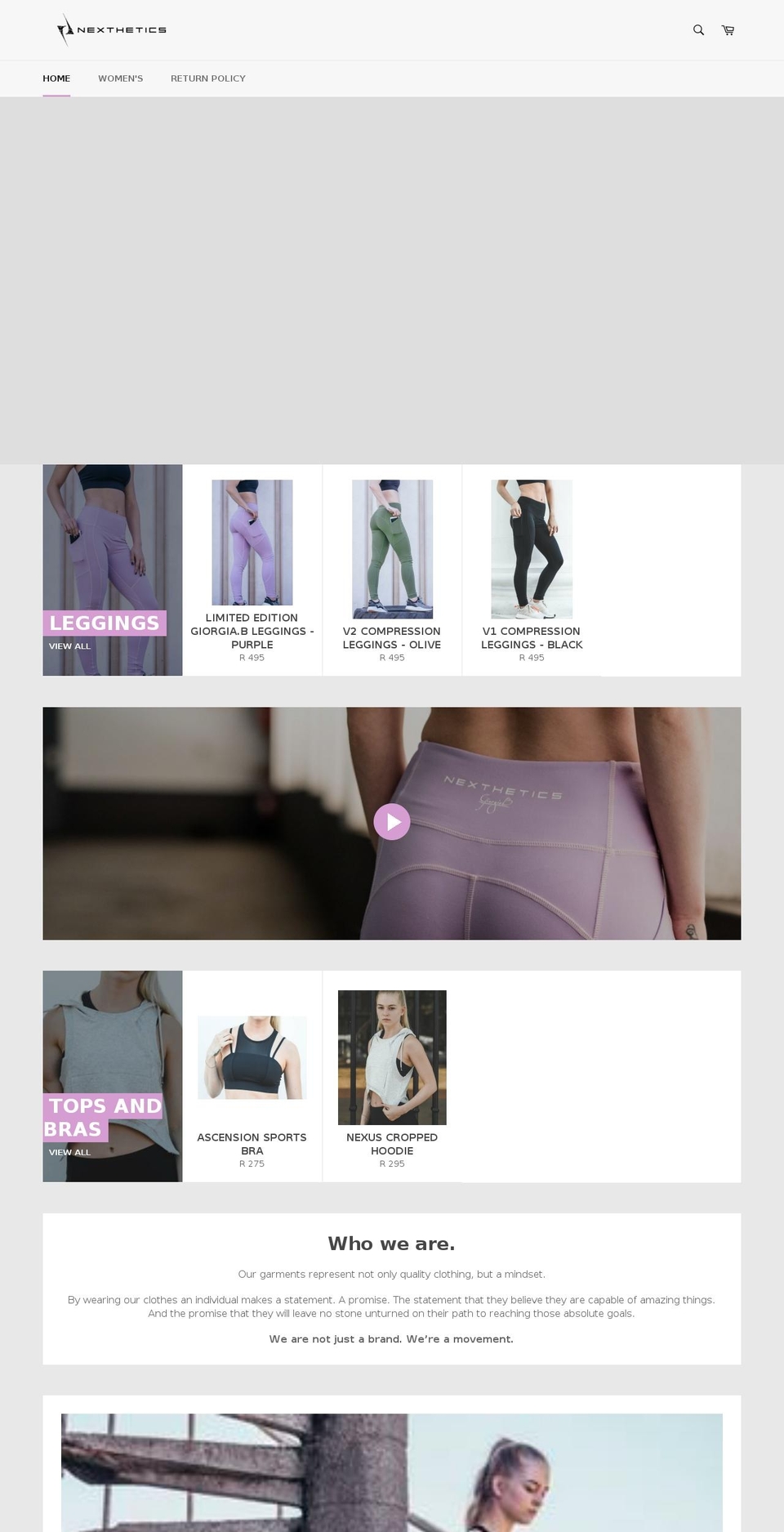 nexthetics.com — Shopify storefront screenshot