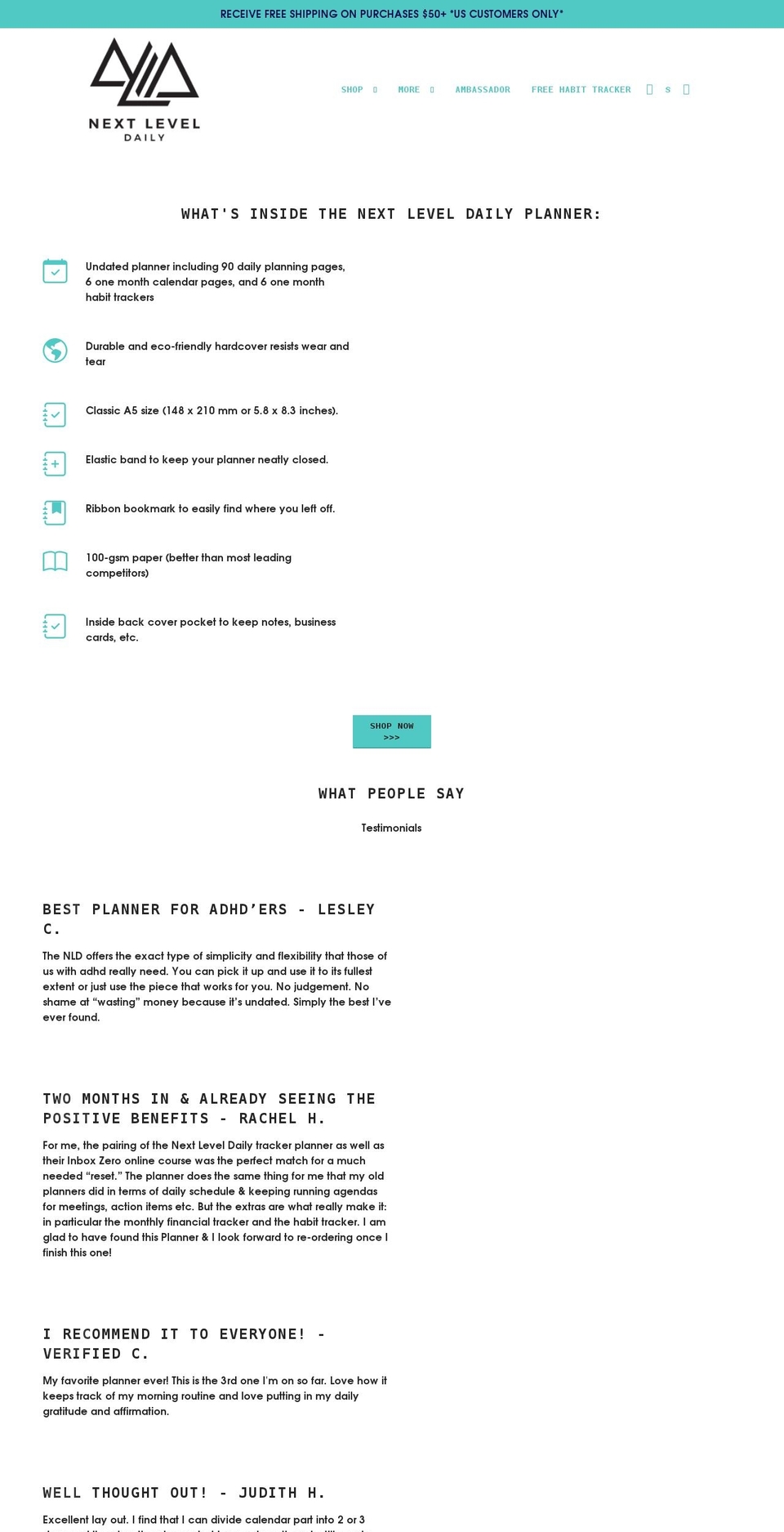 nextleveldaily.co shopify website screenshot