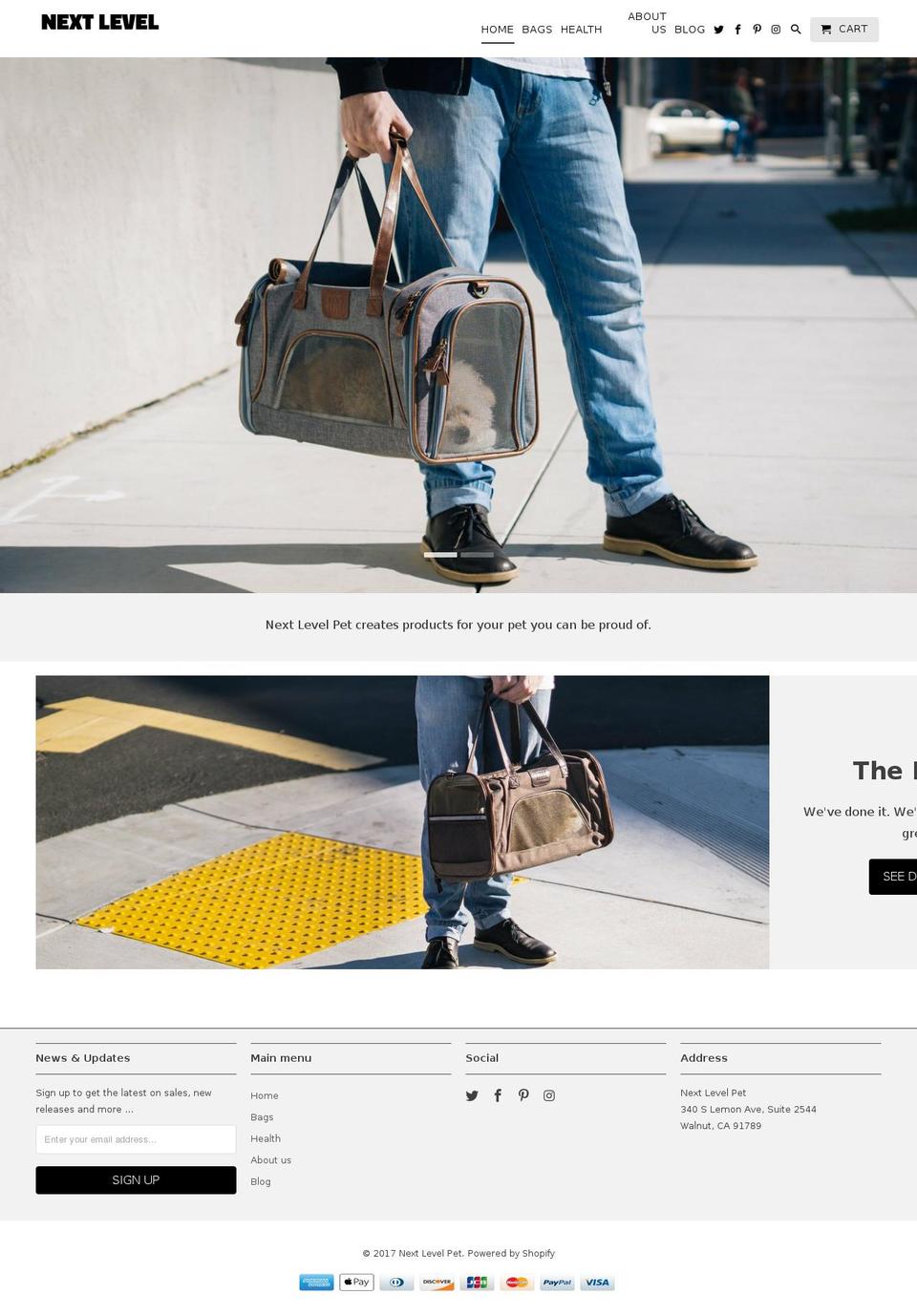 nextlevelpet.com shopify website screenshot