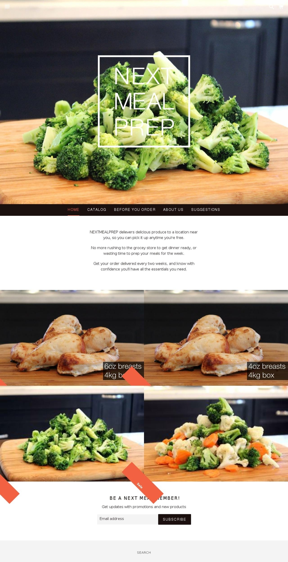 nextmealprep.com — Shopify storefront screenshot