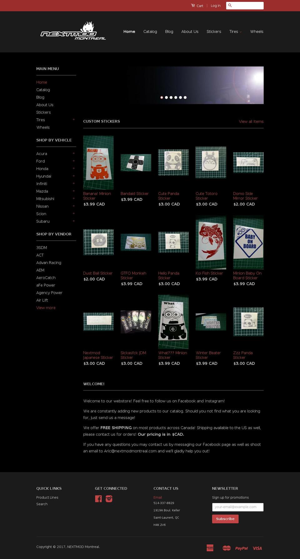 nextmodmontreal.com shopify website screenshot