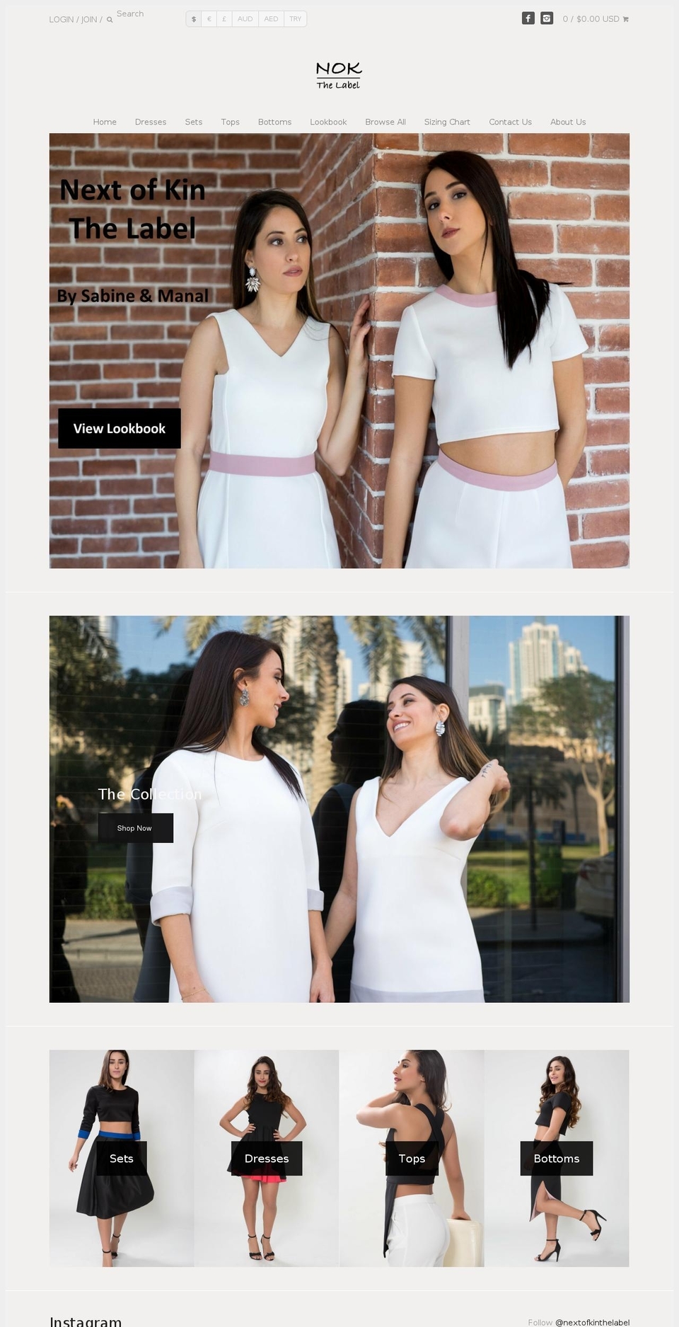 nextofkinthelabel.com — Shopify storefront screenshot