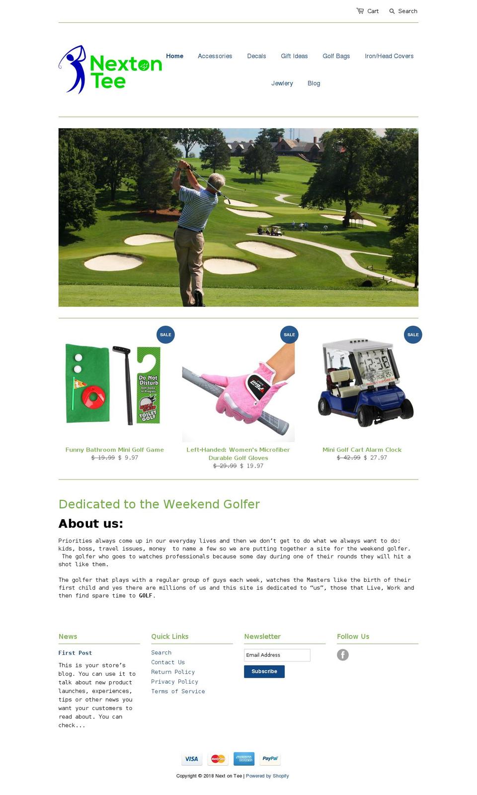 nextontee.com — Shopify storefront screenshot