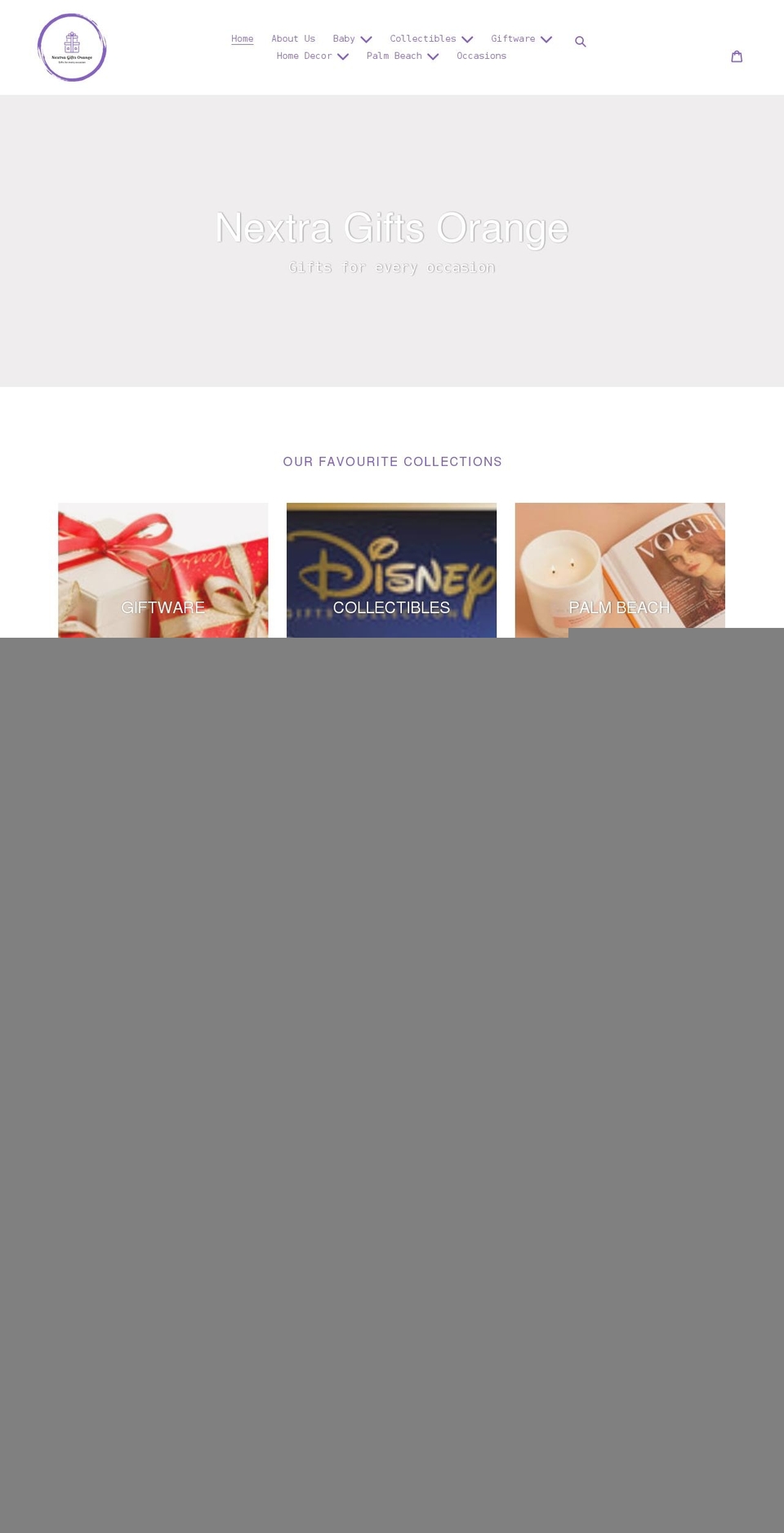 nextragiftsorange.com.au shopify website screenshot