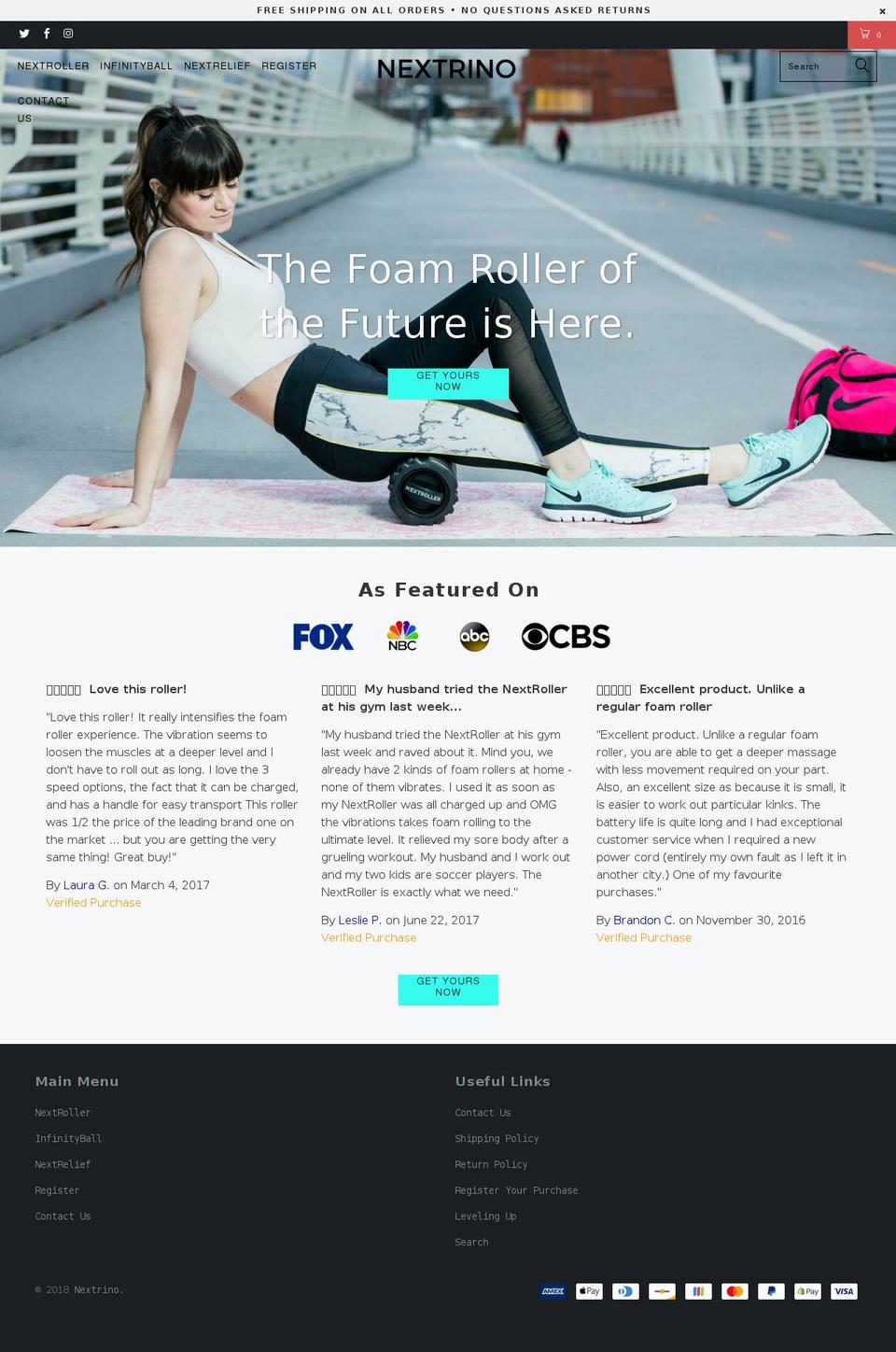 nextrino.com — Shopify storefront screenshot