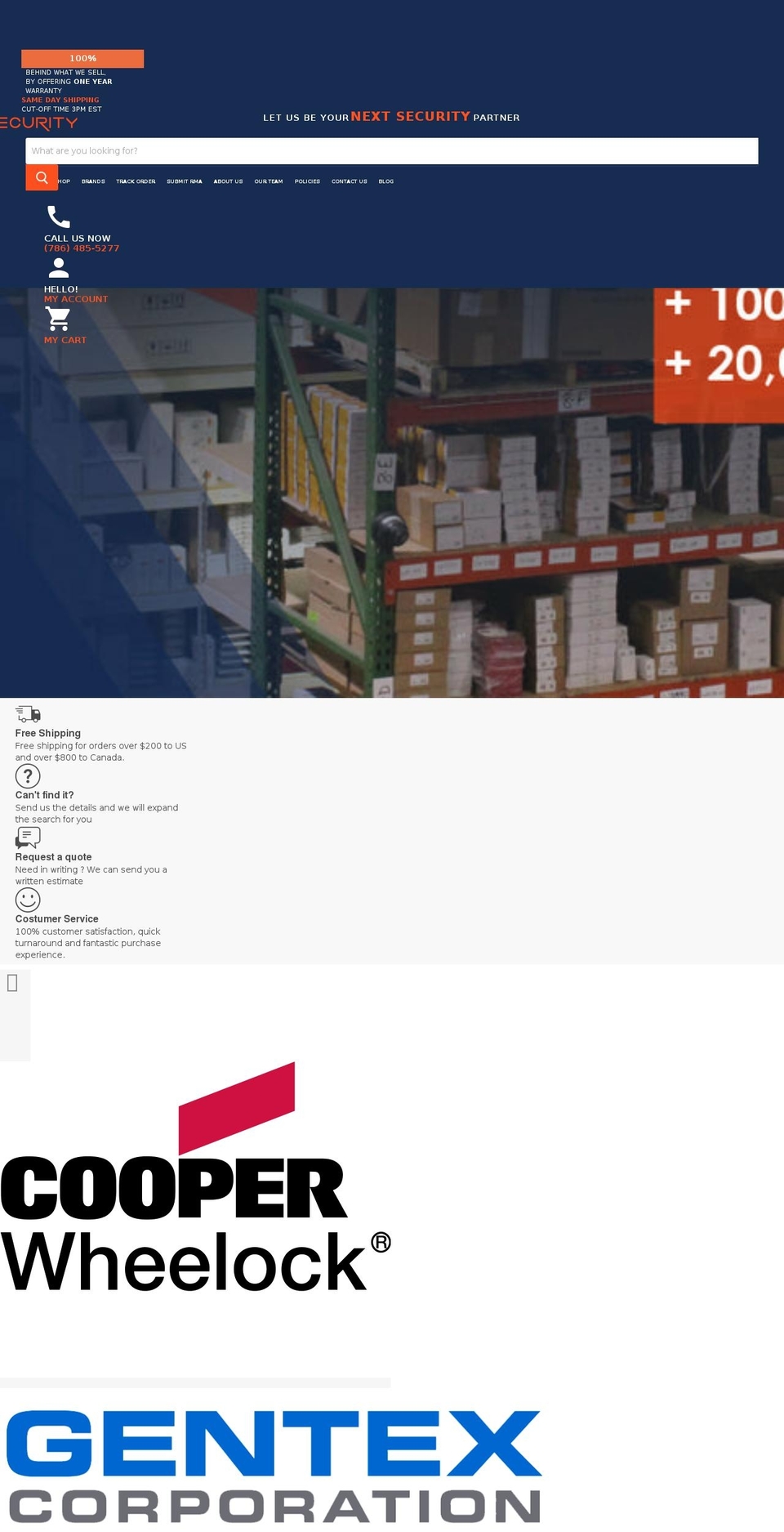 nextsecuritycorp.com shopify website screenshot