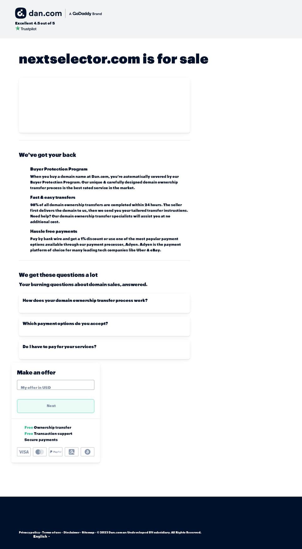 nextselector.com — Shopify storefront screenshot