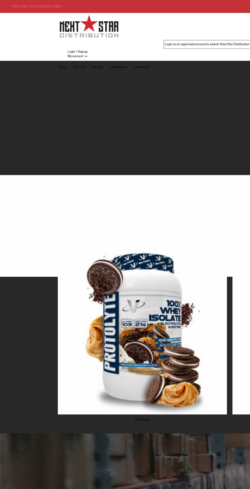 nextstardistribution.com shopify website screenshot