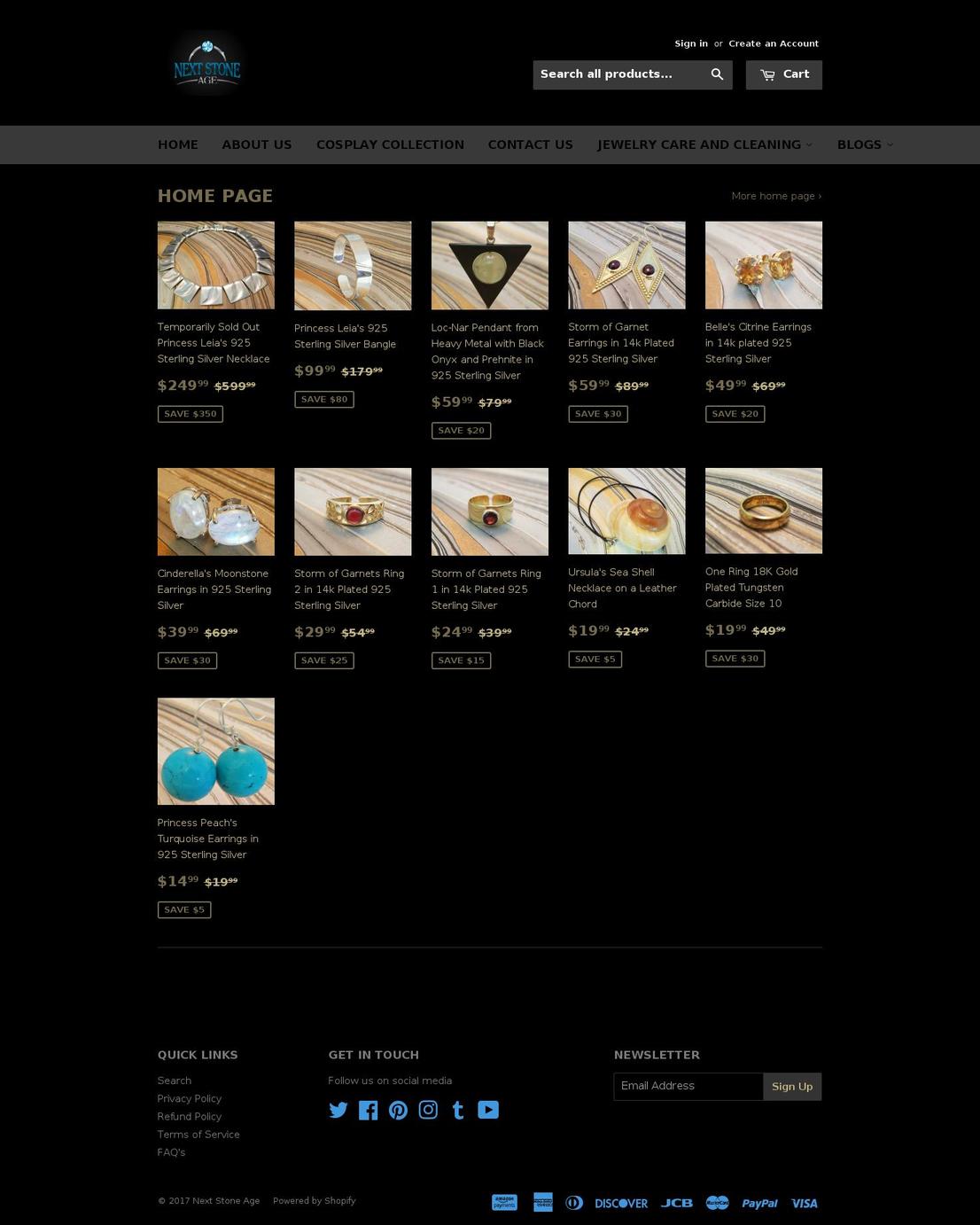 nextstoneage.com shopify website screenshot