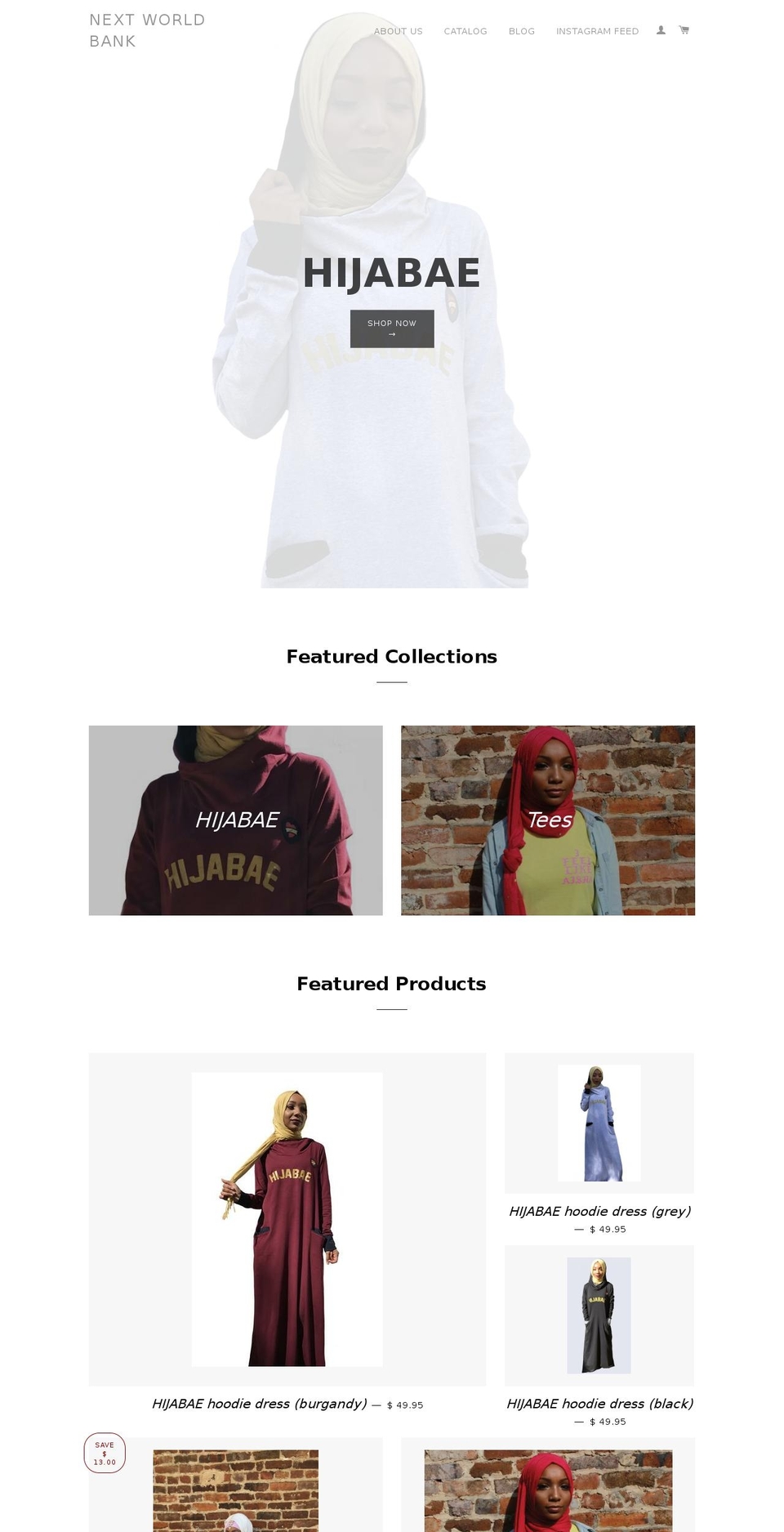 nextworldbank.com shopify website screenshot