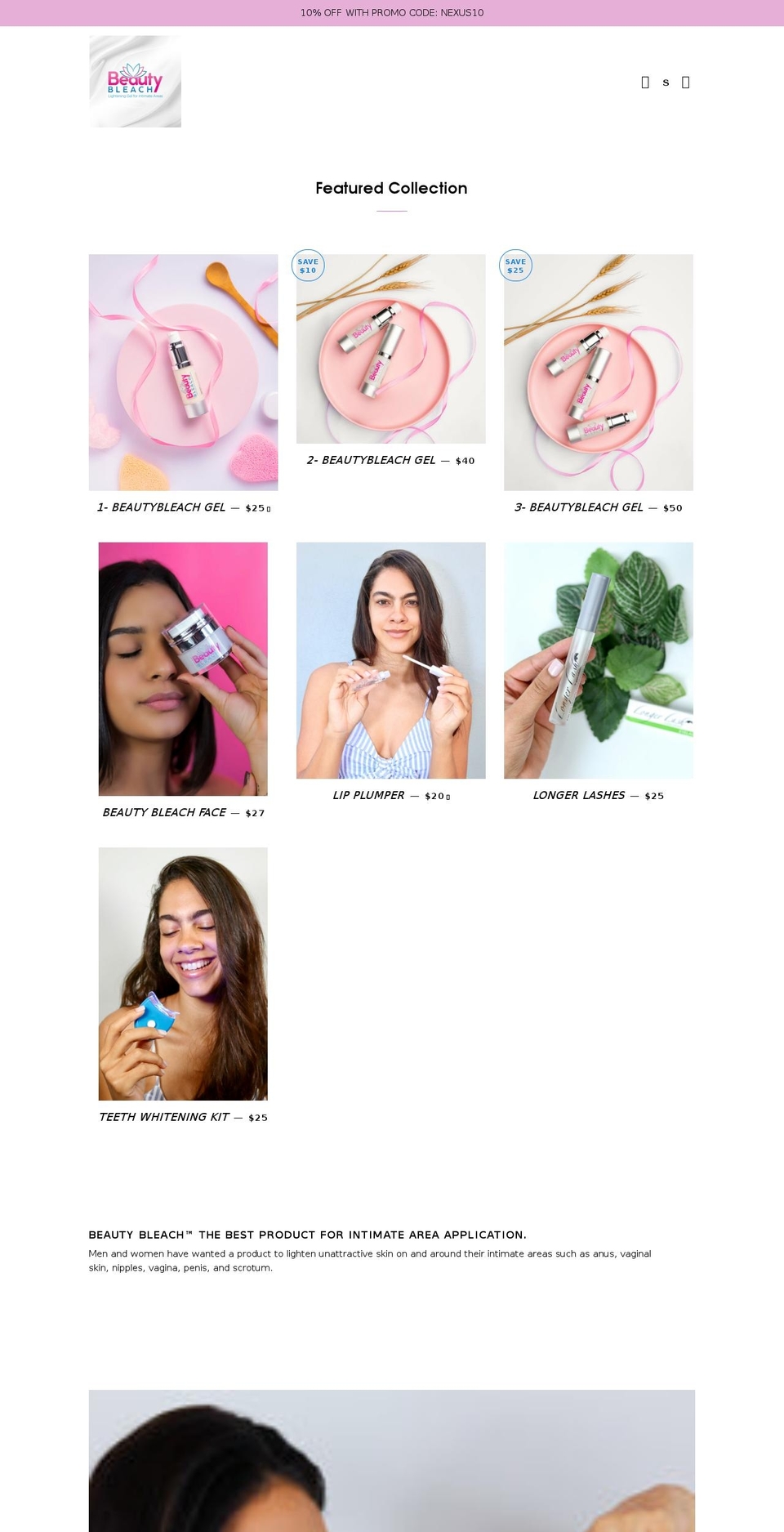 nexusbeestore.com shopify website screenshot