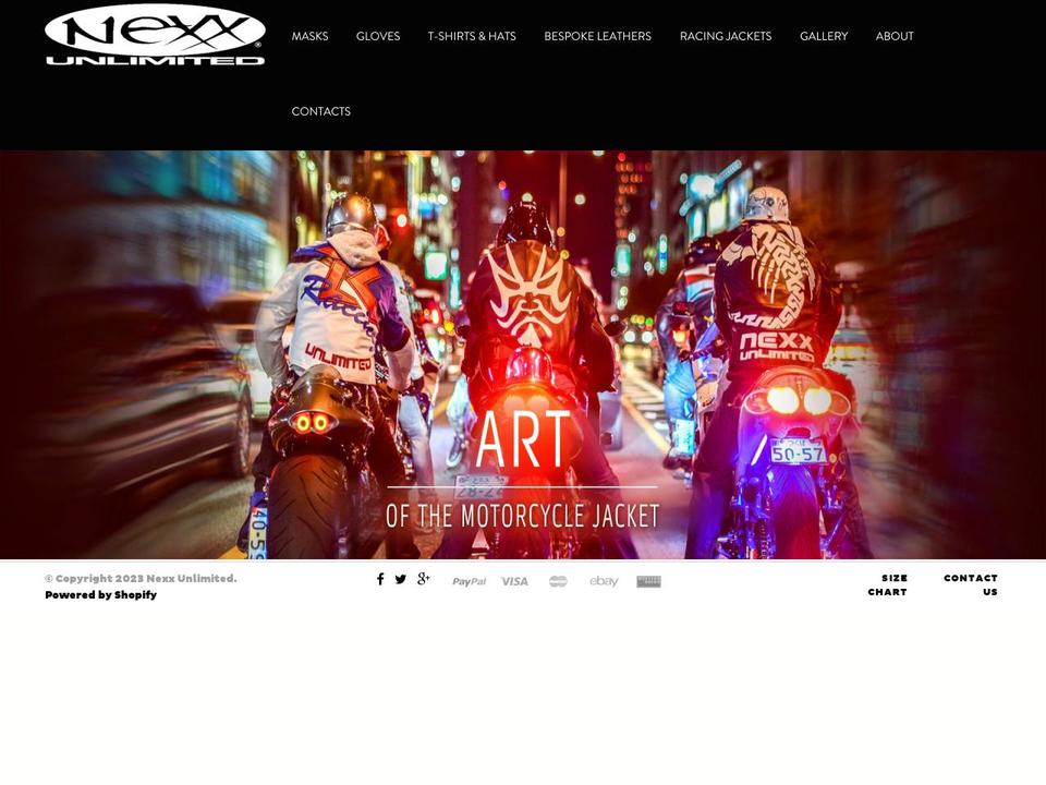 nexxunlimited.net shopify website screenshot