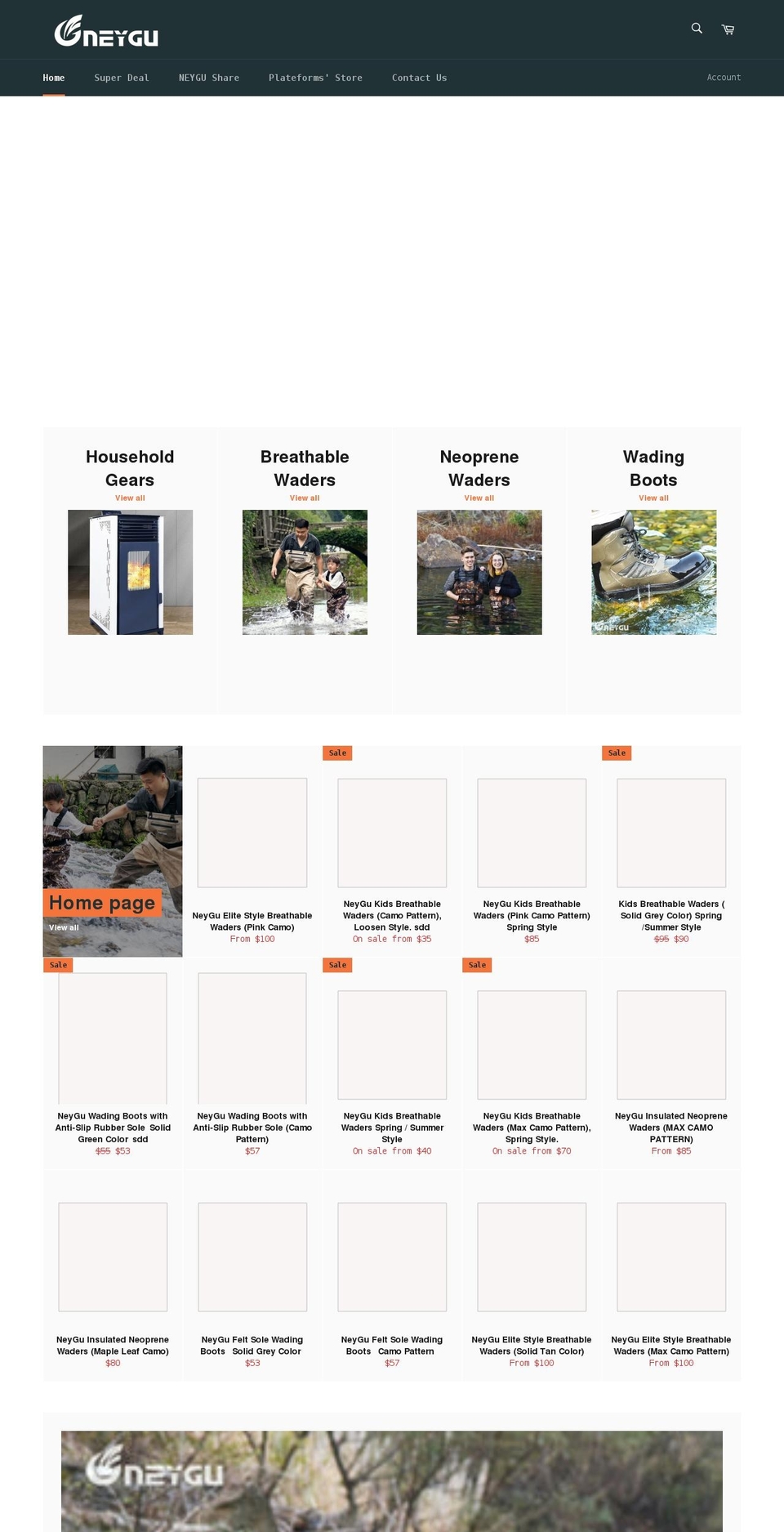 neygu.com shopify website screenshot