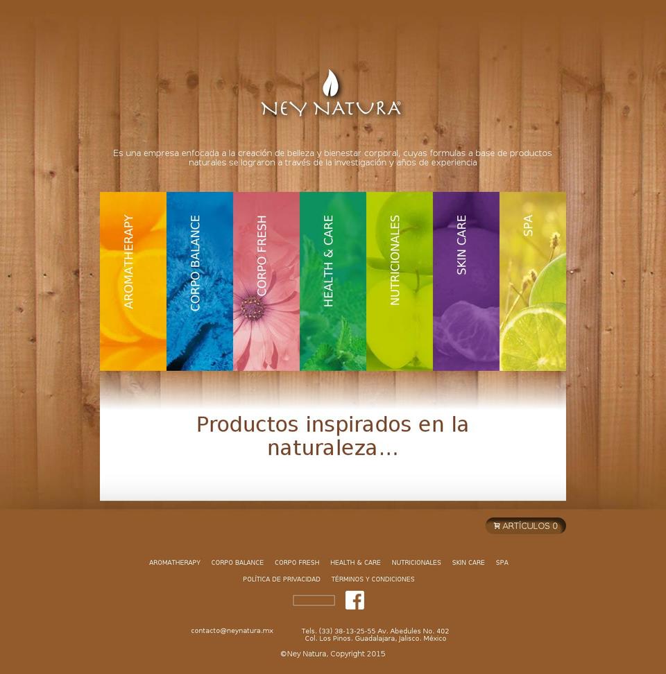 neynatura.mx shopify website screenshot