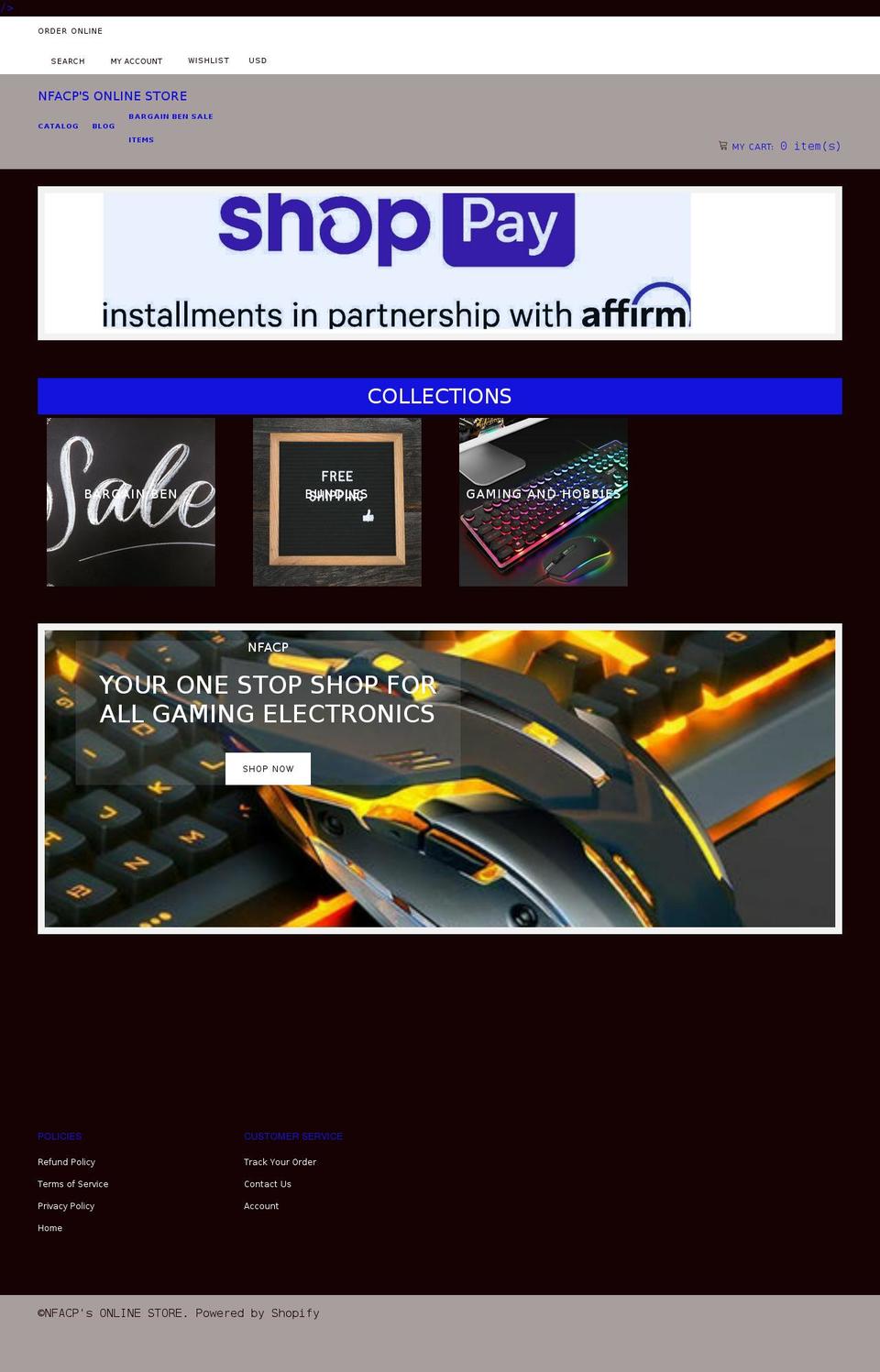 Electronics store theme Shopify theme site example nfacp.org