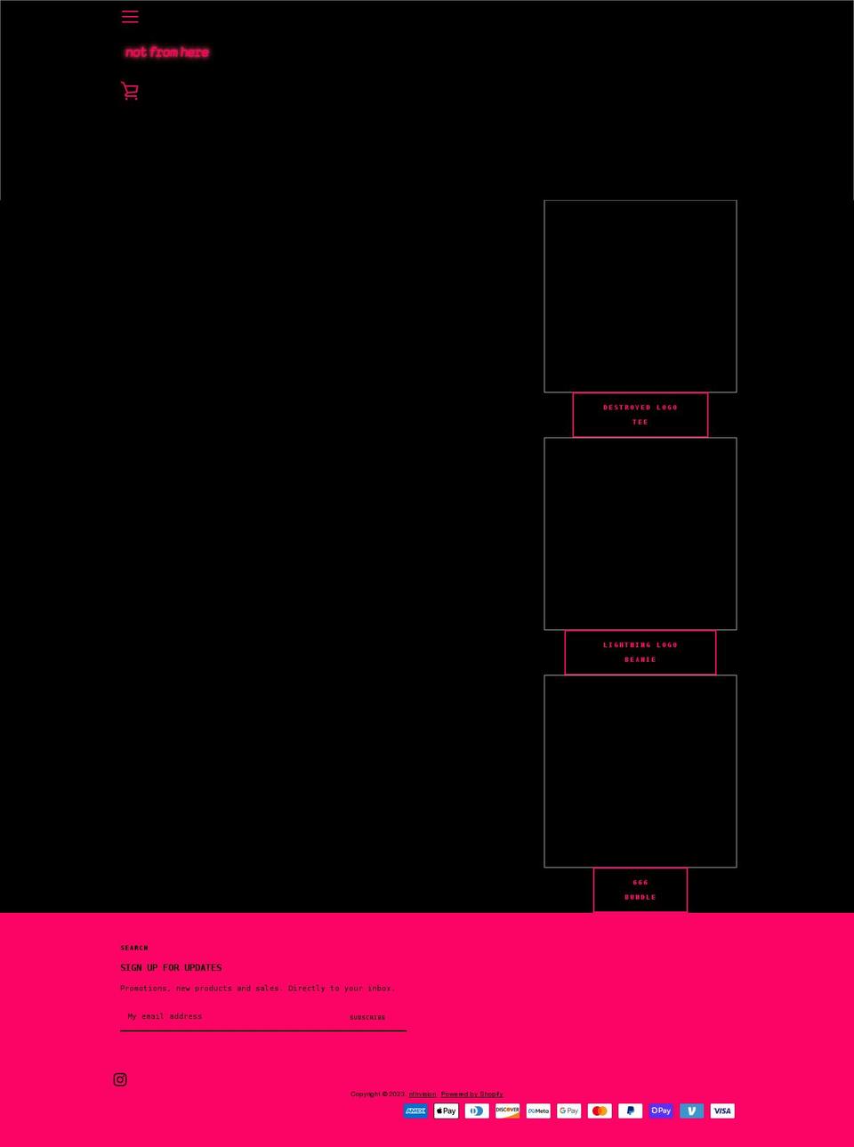 nfhvision.com shopify website screenshot