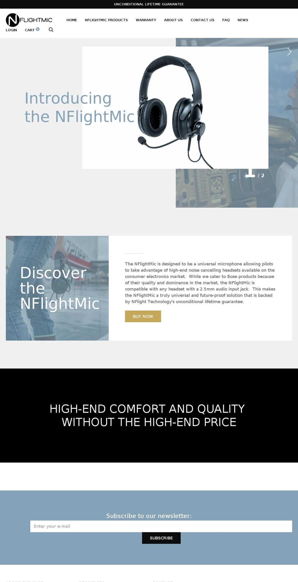 nflightmic.com — Shopify storefront screenshot