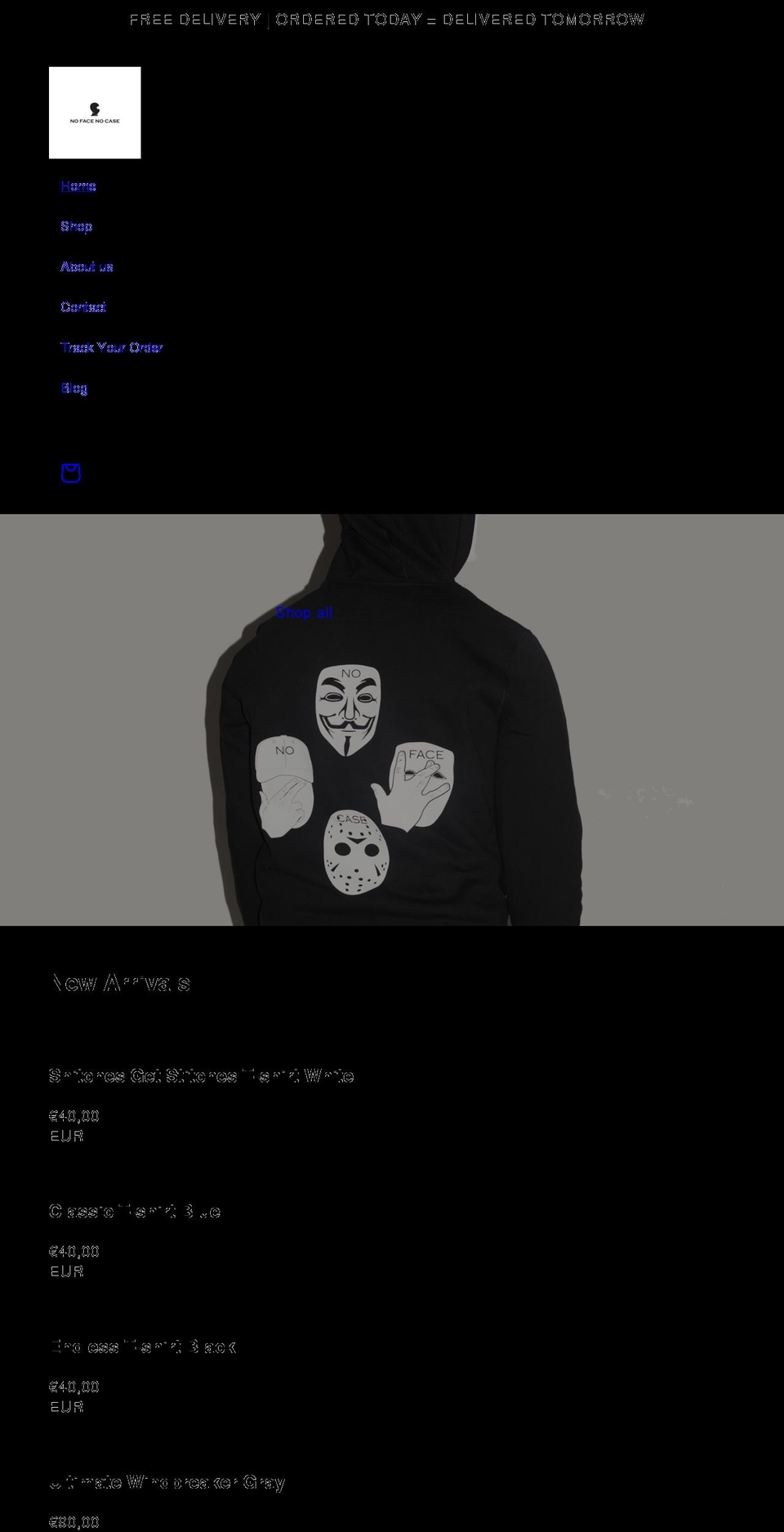 nfncclothing.com shopify website screenshot