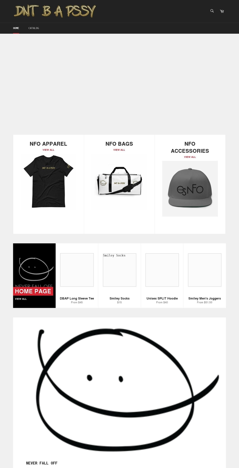 nfoneverfalloff.com shopify website screenshot