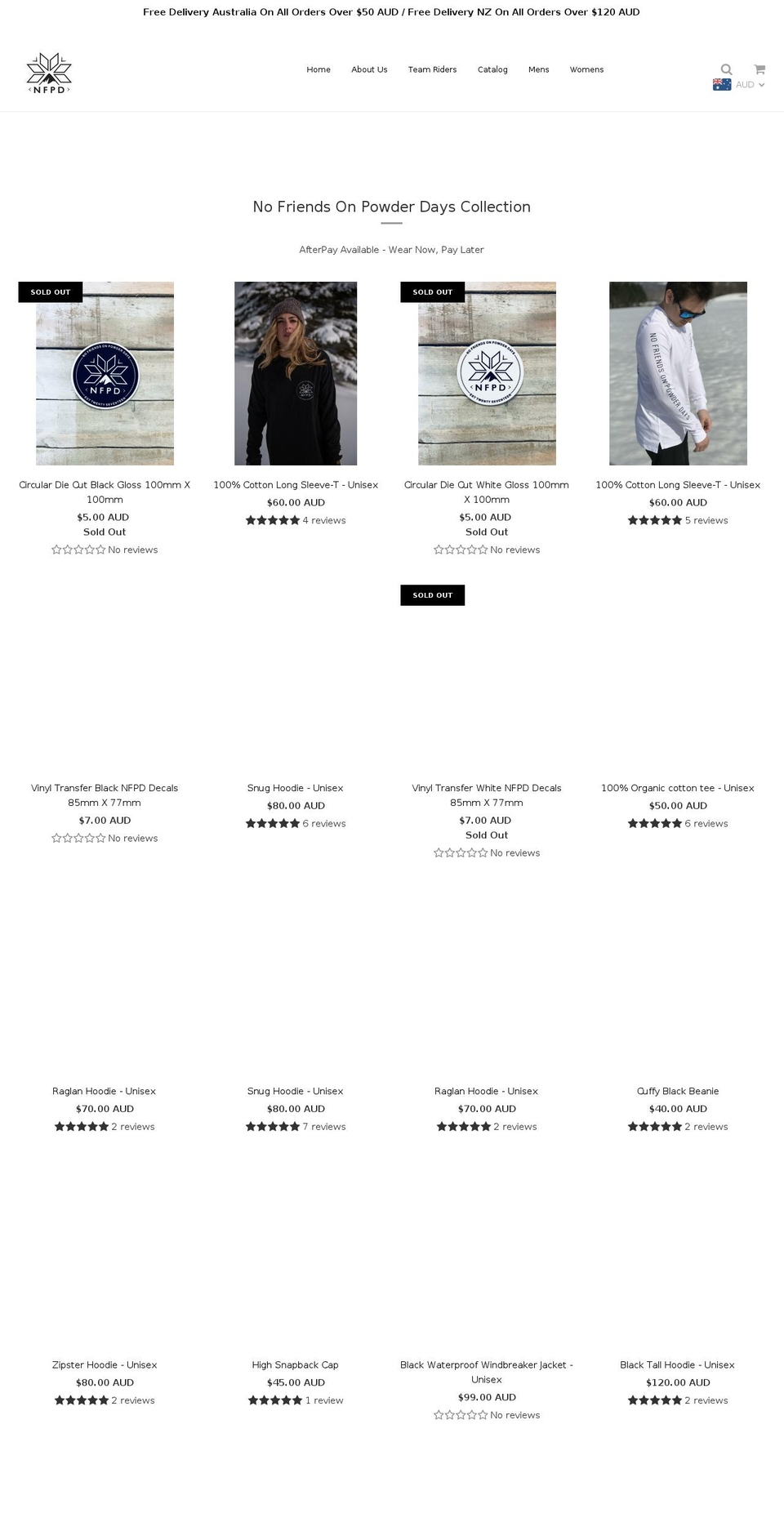 nfpdbrand.com — Shopify storefront screenshot