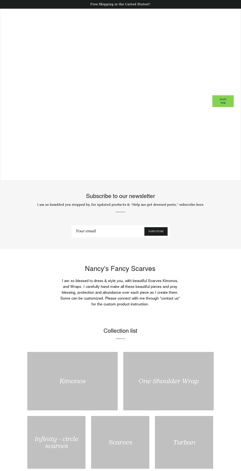 nfs.style shopify website screenshot