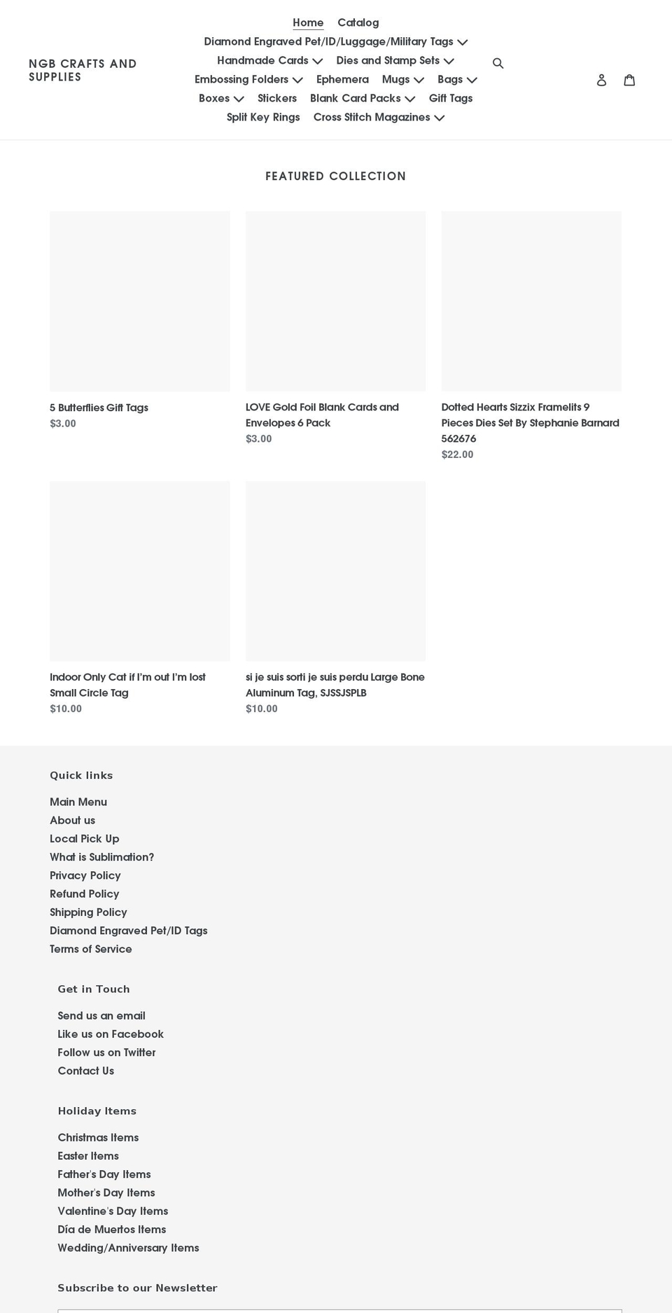 try Shopify theme site example ngbcraftsandsupplies.com
