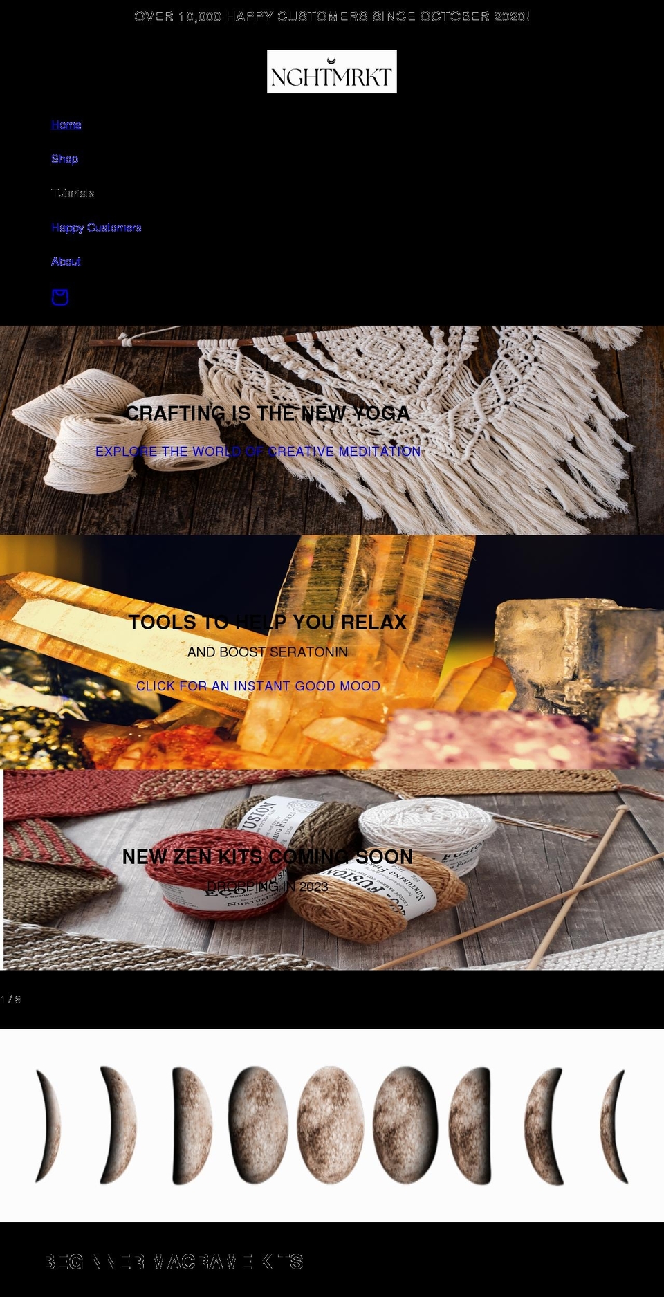 nghtmrkt.shop shopify website screenshot