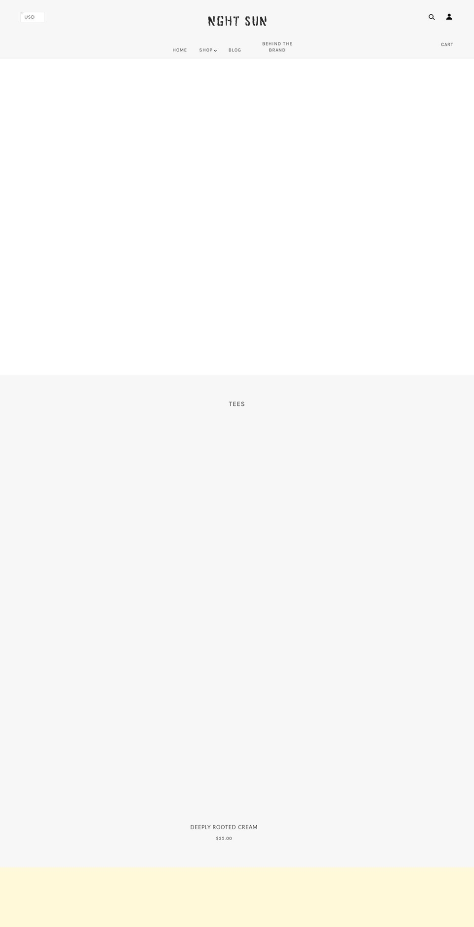 nghtsun.com shopify website screenshot